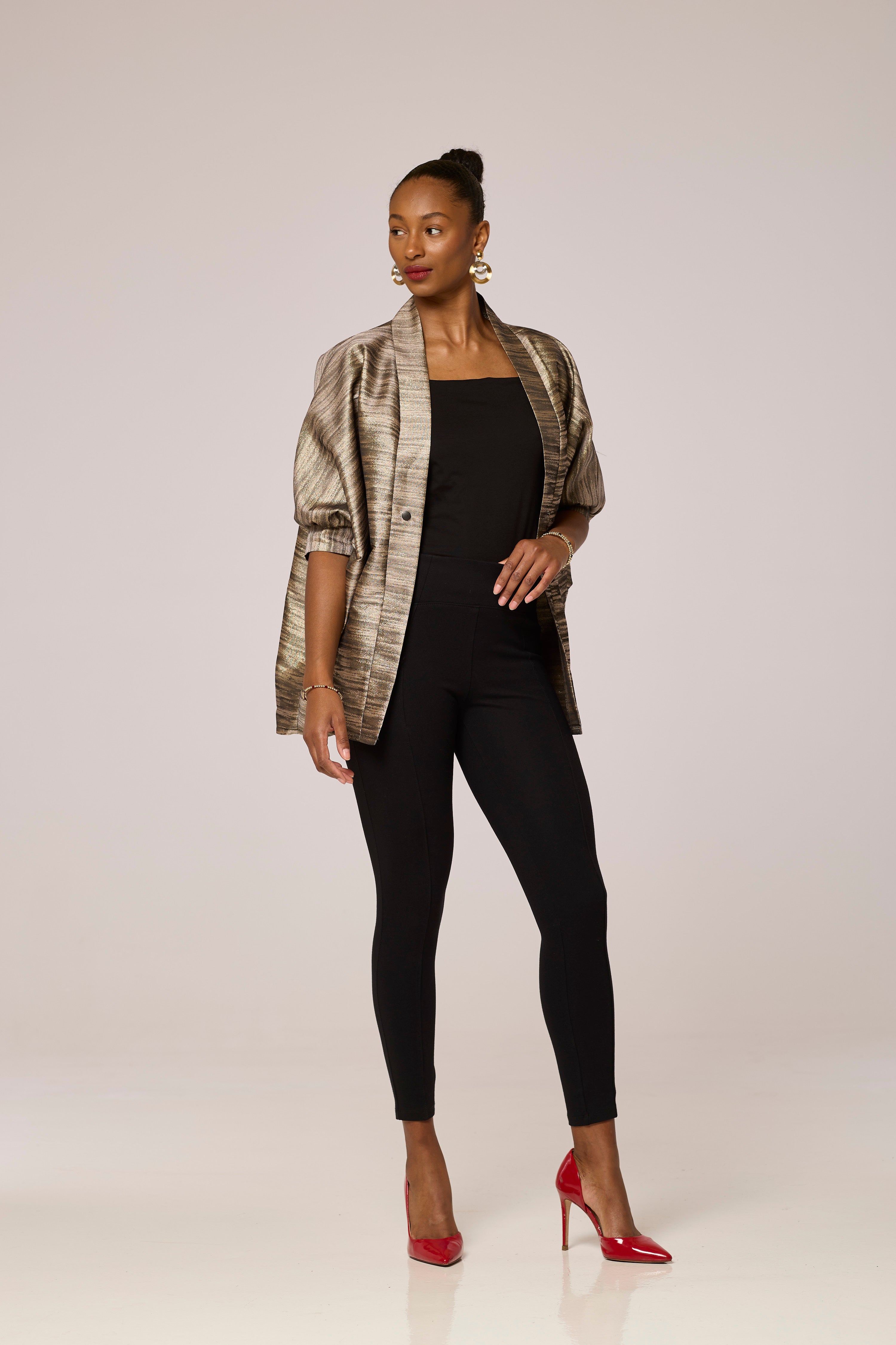 Champagne Sand Storm Short Kimono.