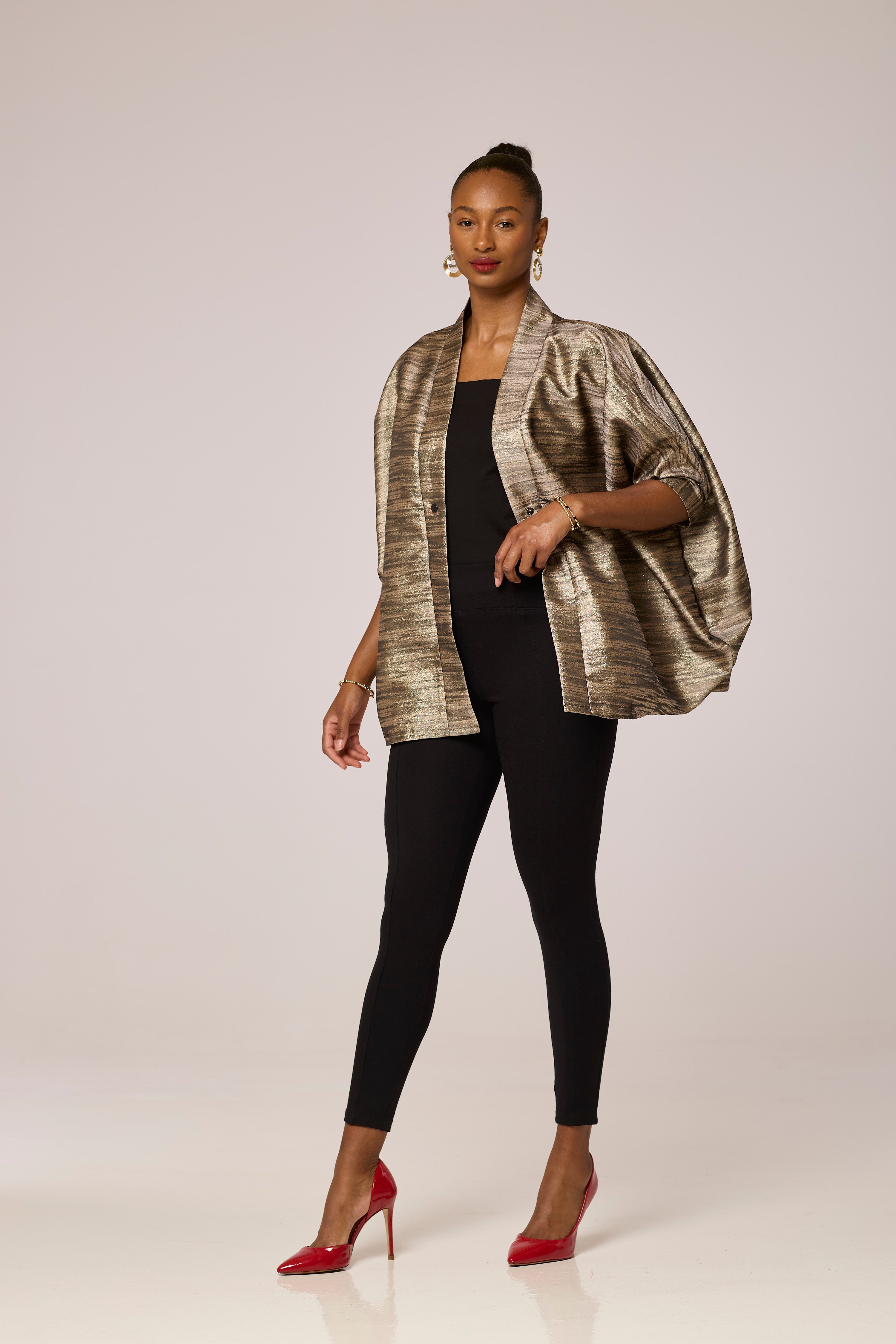 Champagne Sand Storm Short Kimono.
