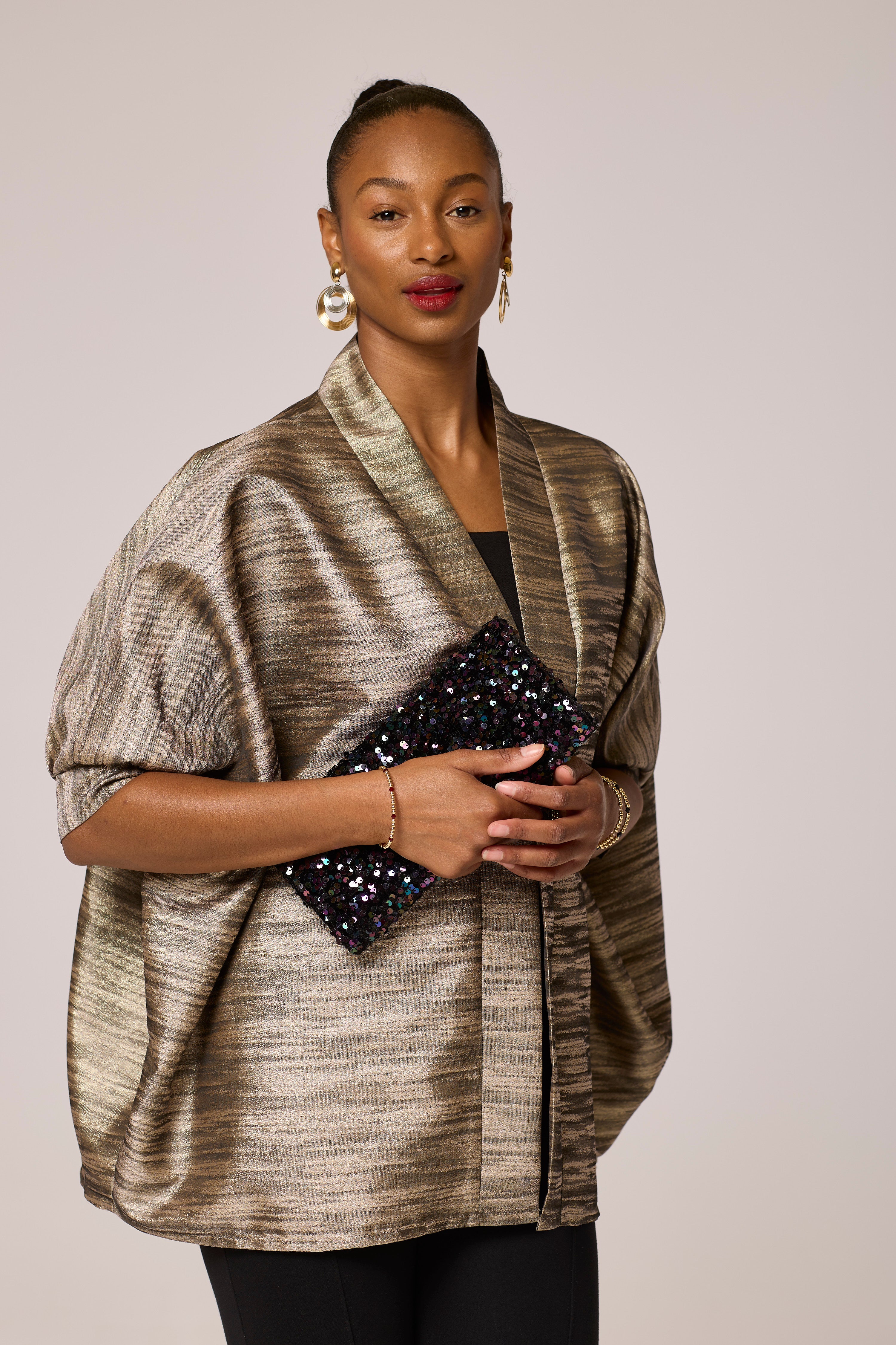 Champagne Sand Storm Short Kimono.