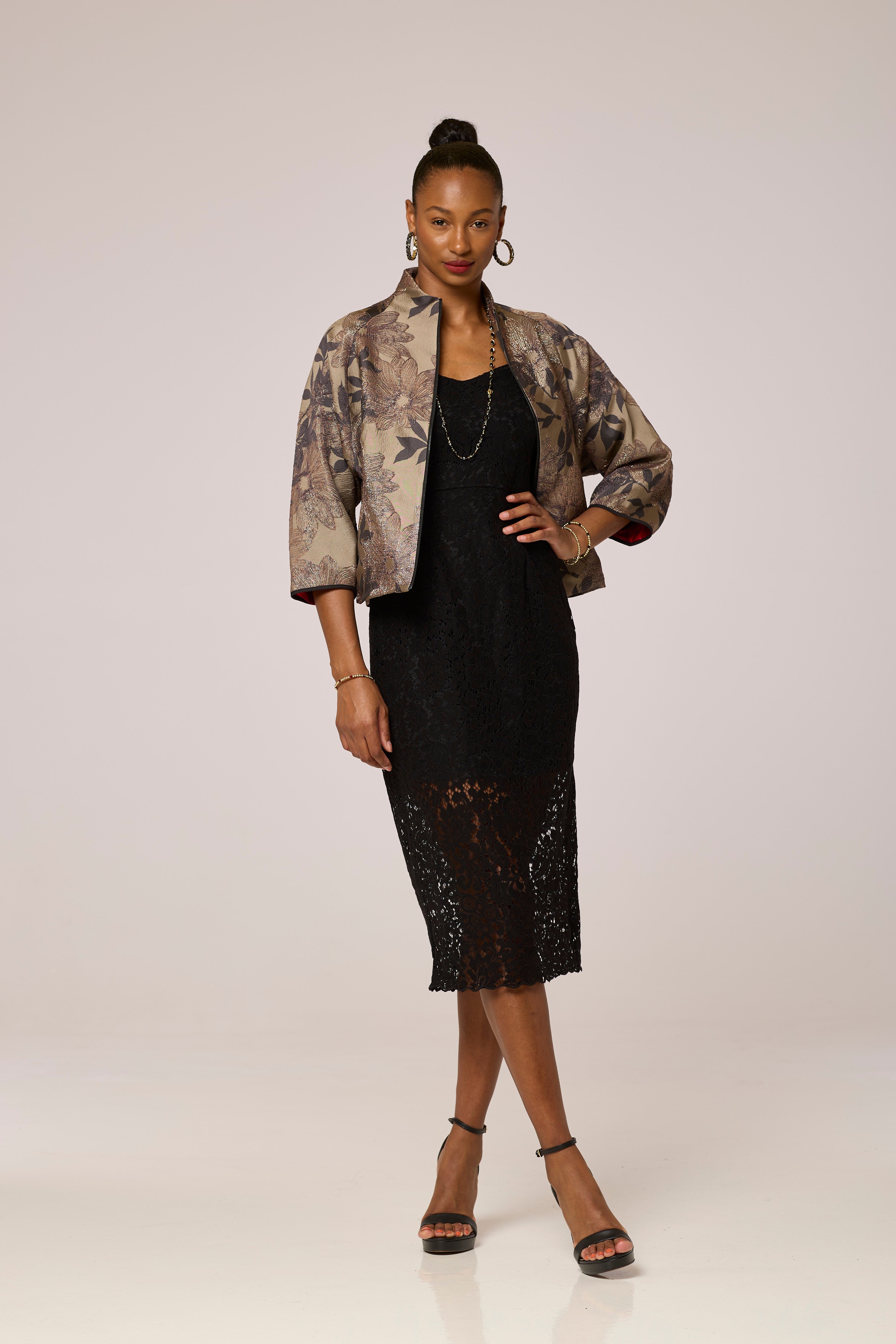 Luxe Ashy Petal Jacket