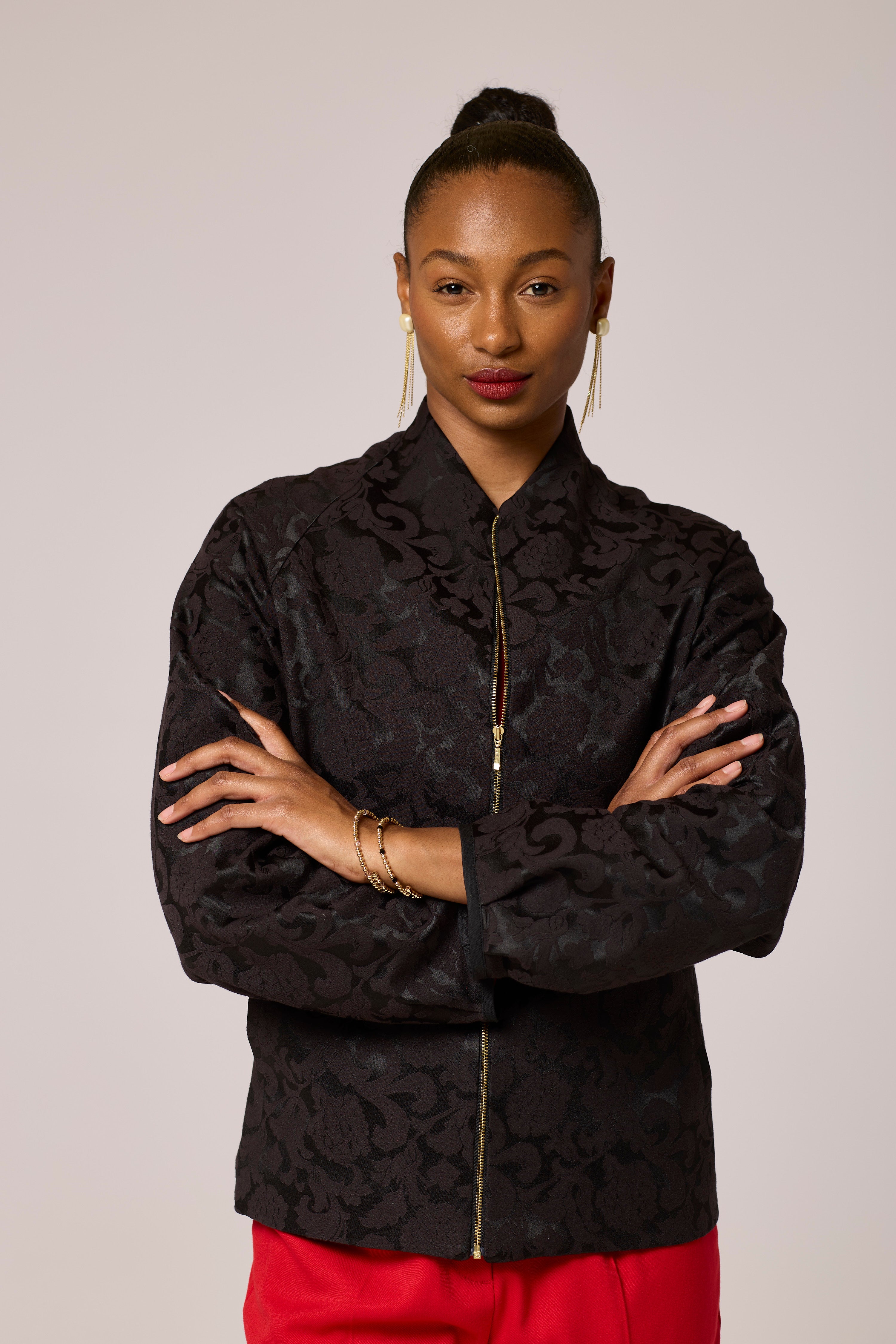 Midnight Luxe Jacquard  Jacket