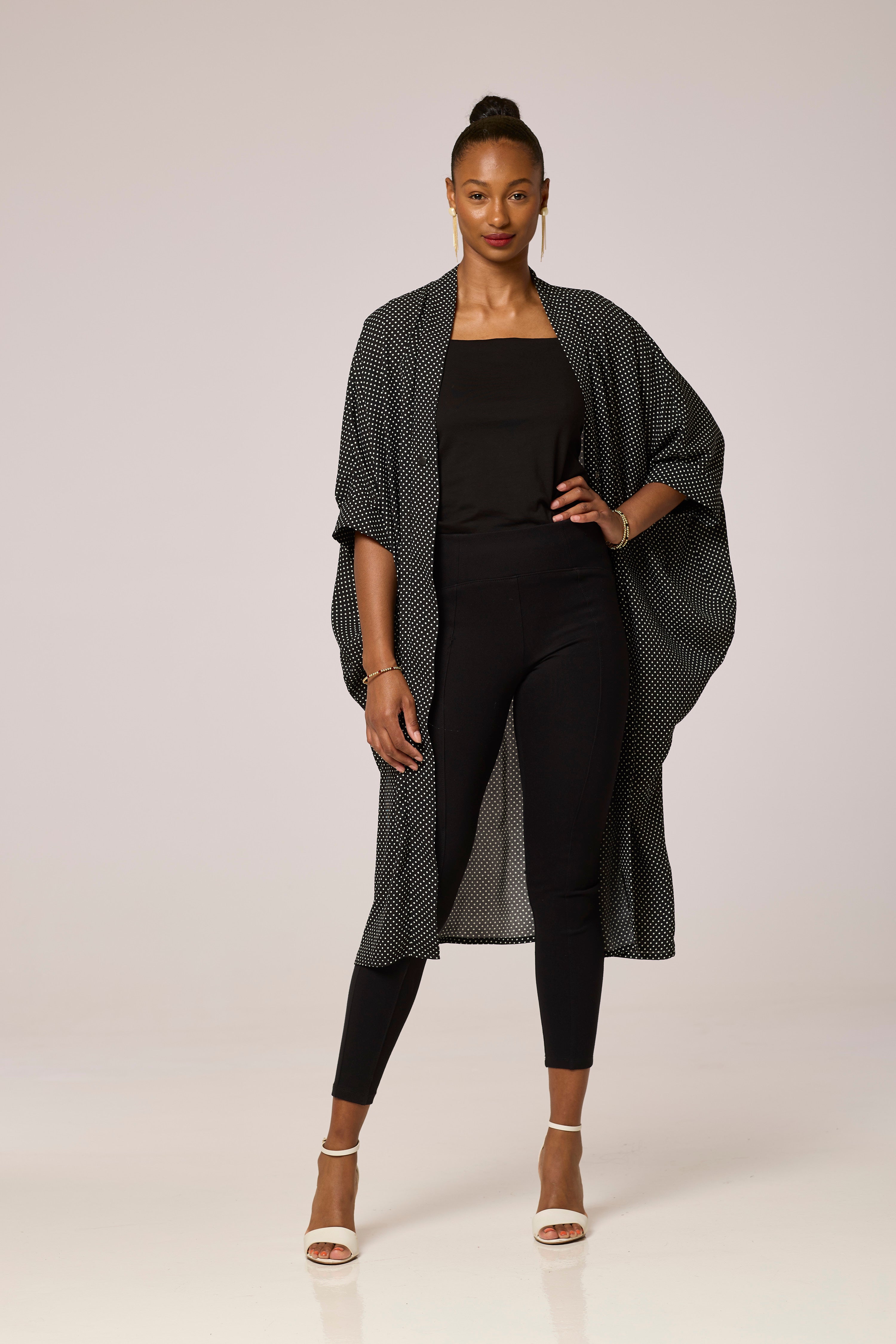 Poker Dot Kimono Jacket