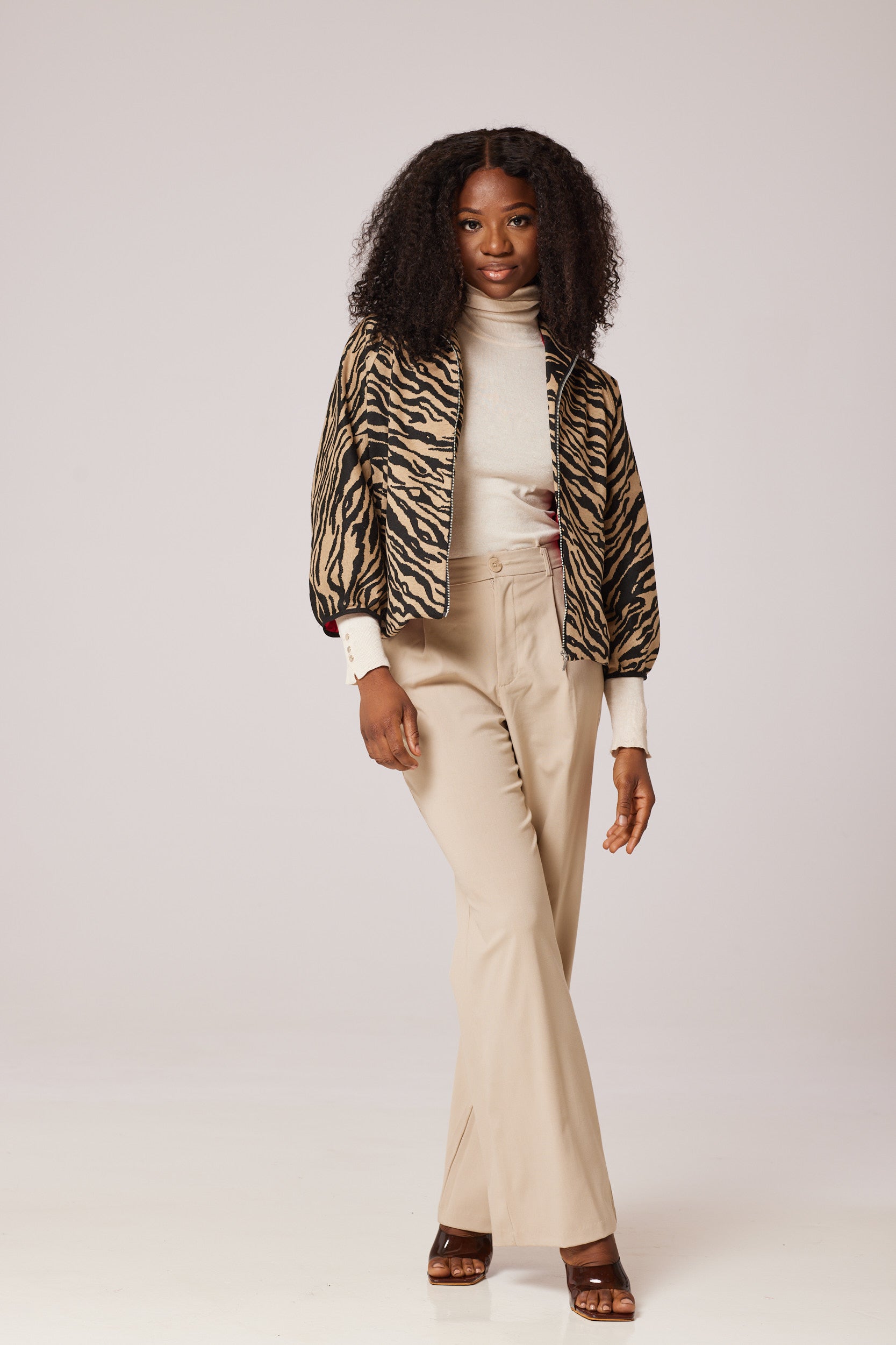 SaharaStripeElegance, NomadZebraChic, TawnyTwilightJacket, SandySafariStyle, SunlitZebraGlam, DesertDawnJacke, ZephyrStripeCouture, CamelCanvasZebra, SandyTwilightOuterwear,