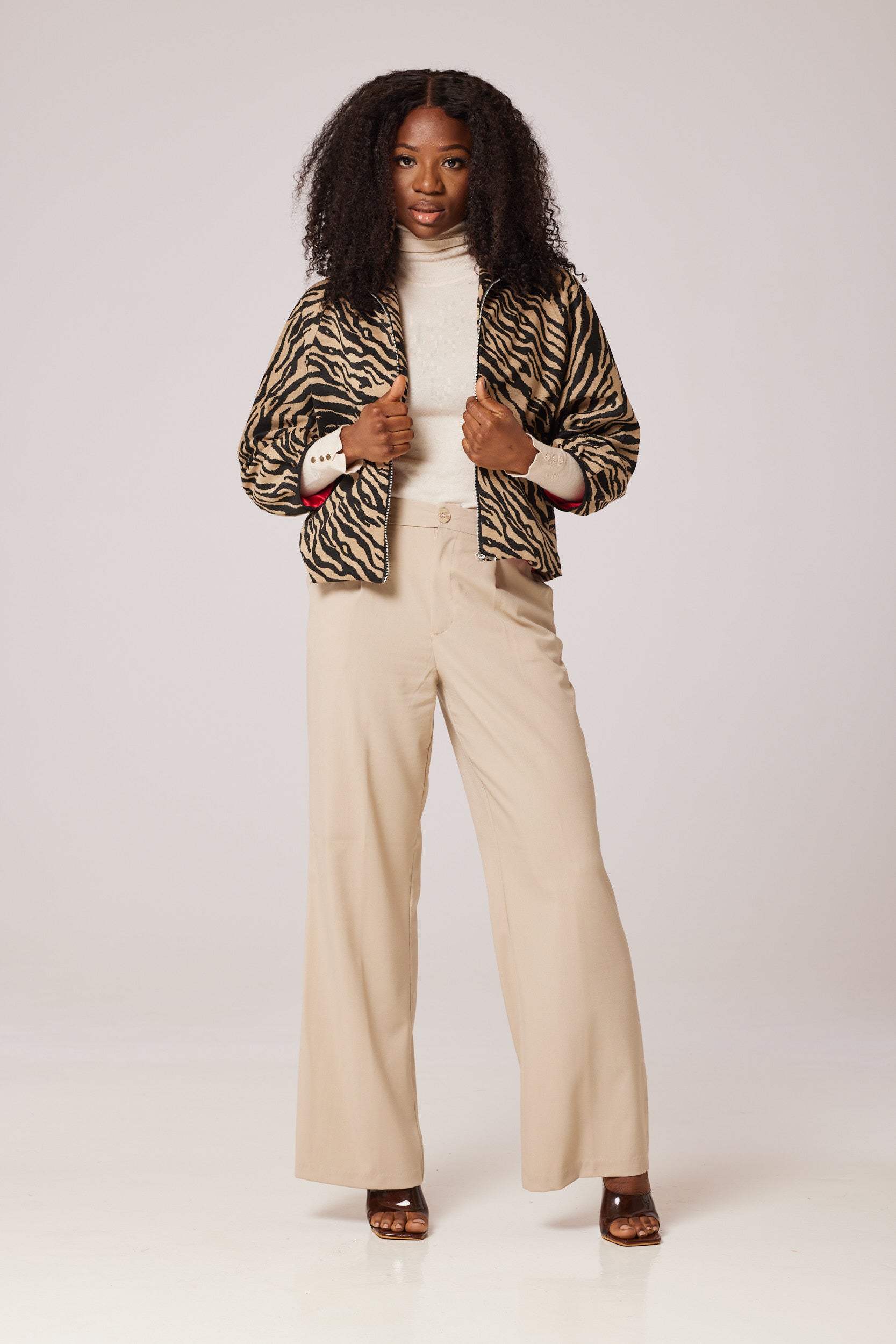 SaharaStripeElegance, NomadZebraChic, TawnyTwilightJacket, SandySafariStyle, SunlitZebraGlam, DesertDawnJacke, ZephyrStripeCouture, CamelCanvasZebra, SandyTwilightOuterwear,
