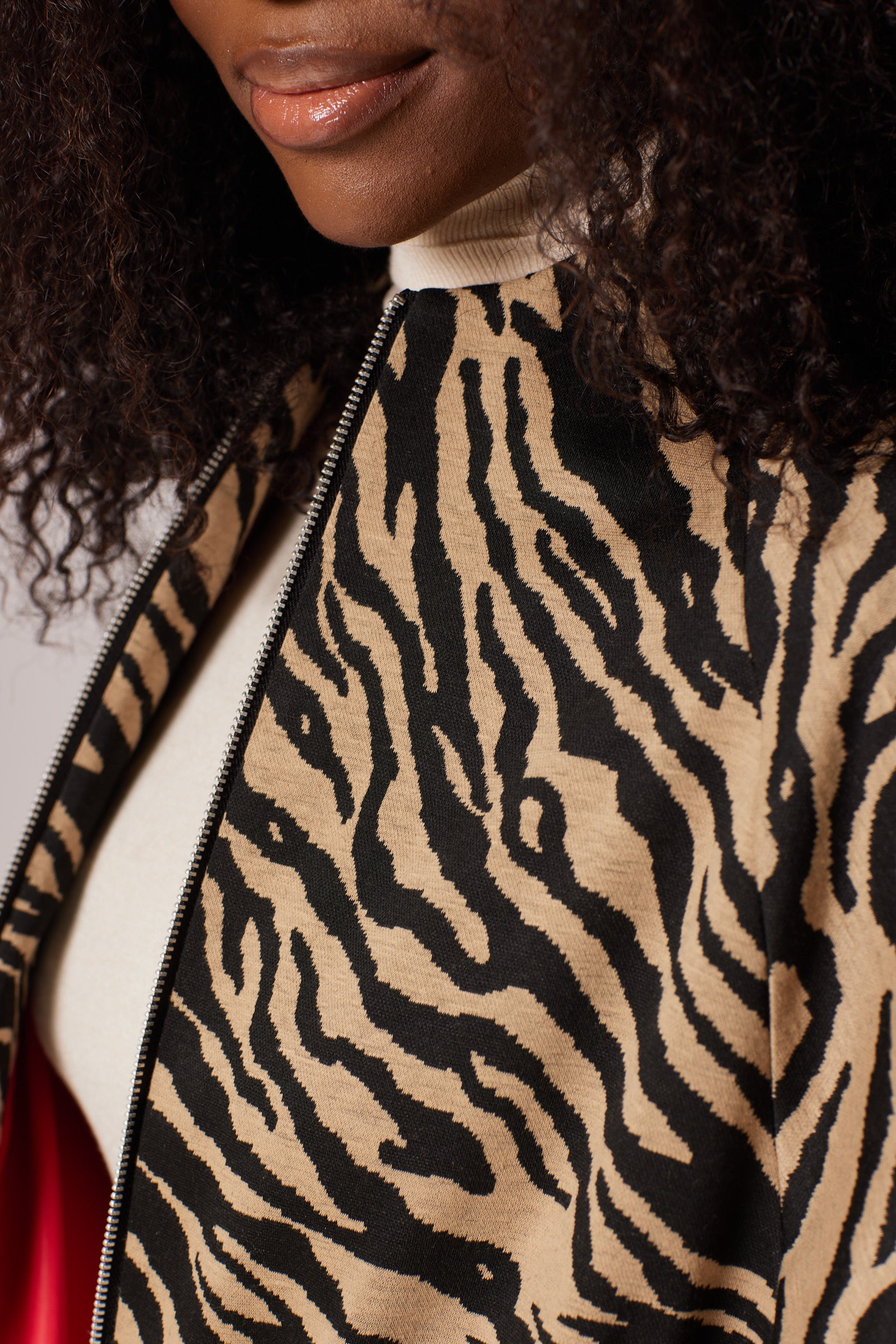 Camel Zebra Jacket