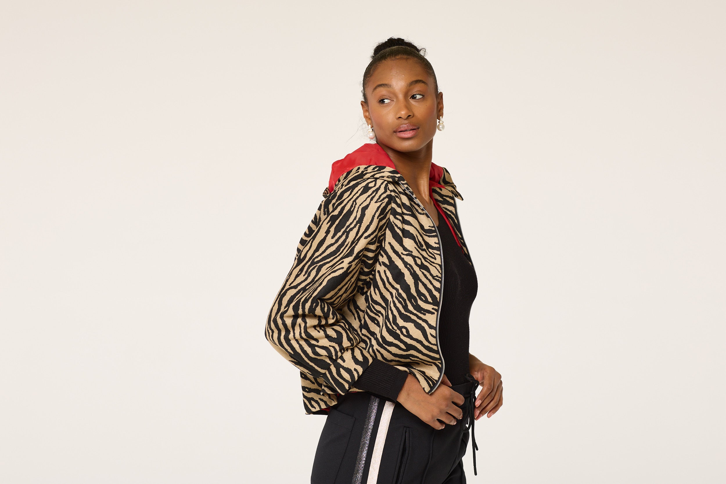 Camel Zebra Hoodie