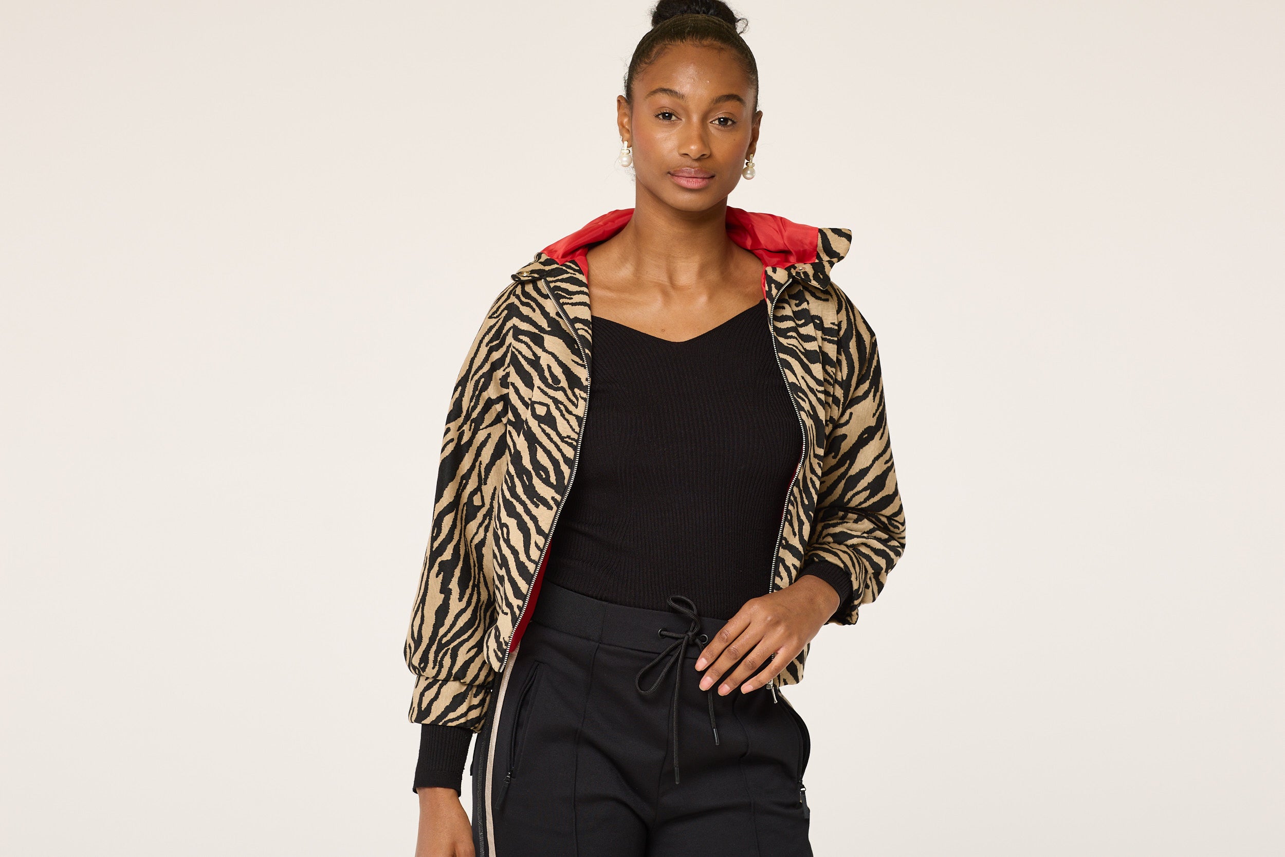 Camel Zebra Hoodie