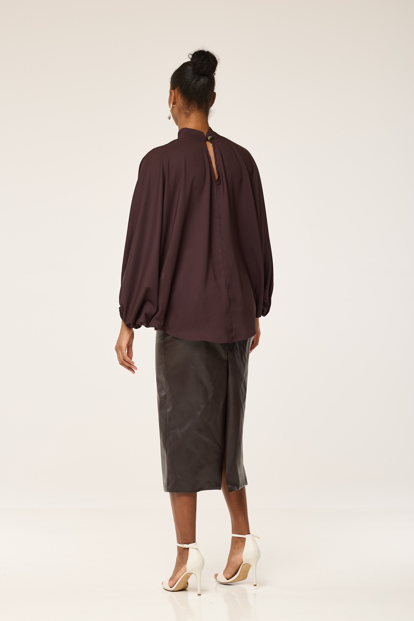 The Brown Satin Tunic