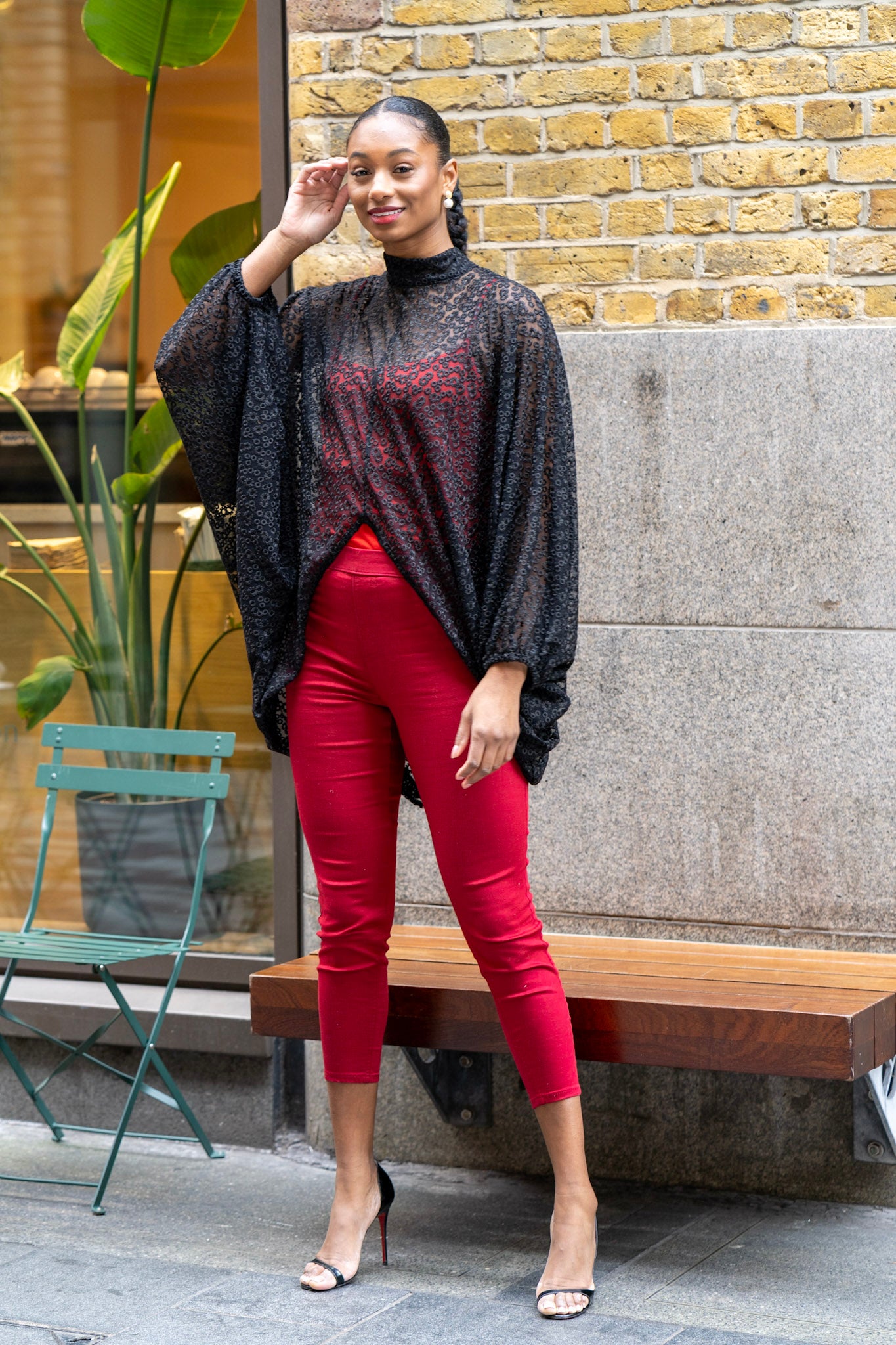 Ebony Luxe Lacy Tunic