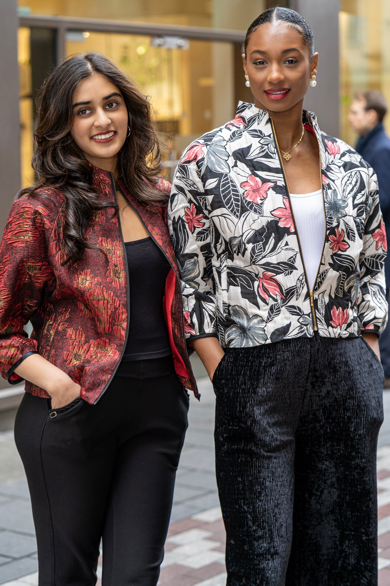 Red Blooming Jacket