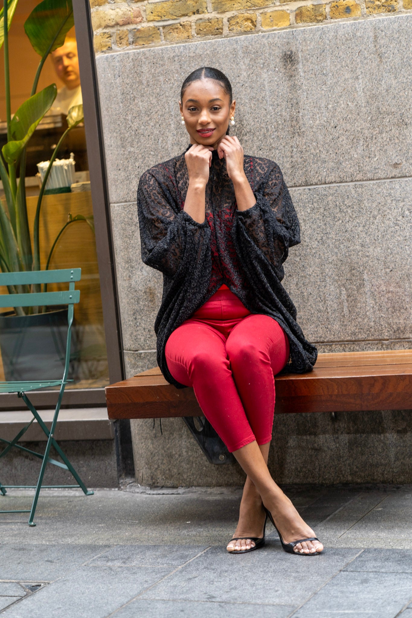 Ebony Luxe Lacy Tunic