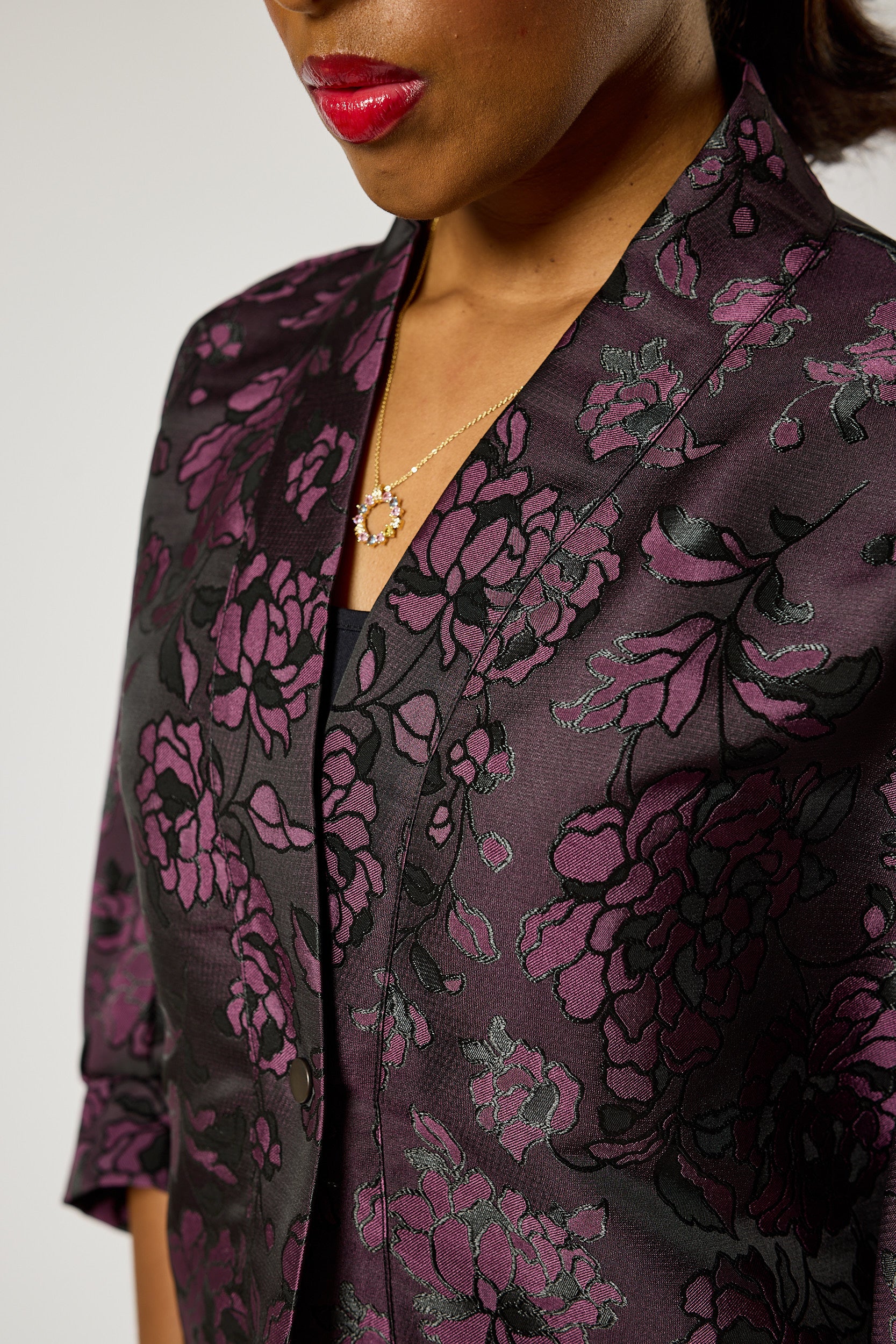 Lavender Bloom Kimono Jacket