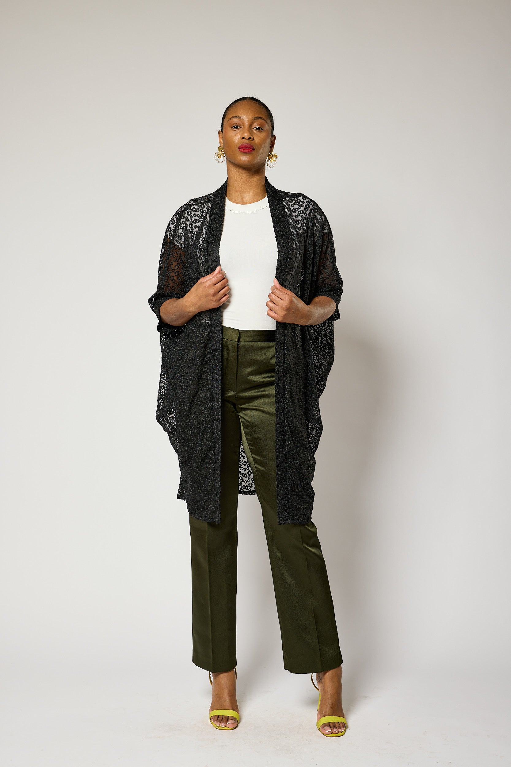 Lacy Luxe Kimono Jacket