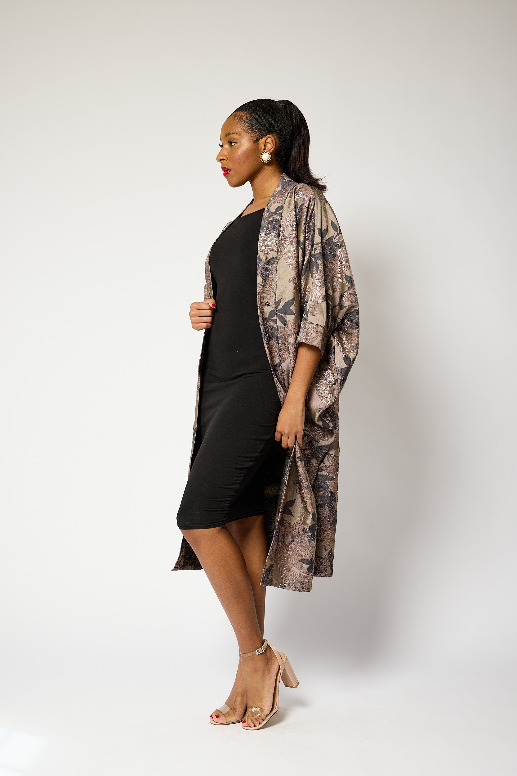 Ashy Petal Kimono Jacket