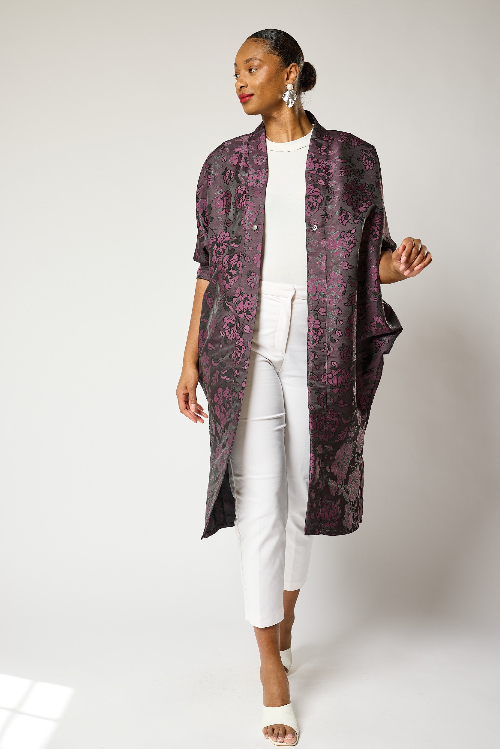 Lavender Bloom Kimono Jacket