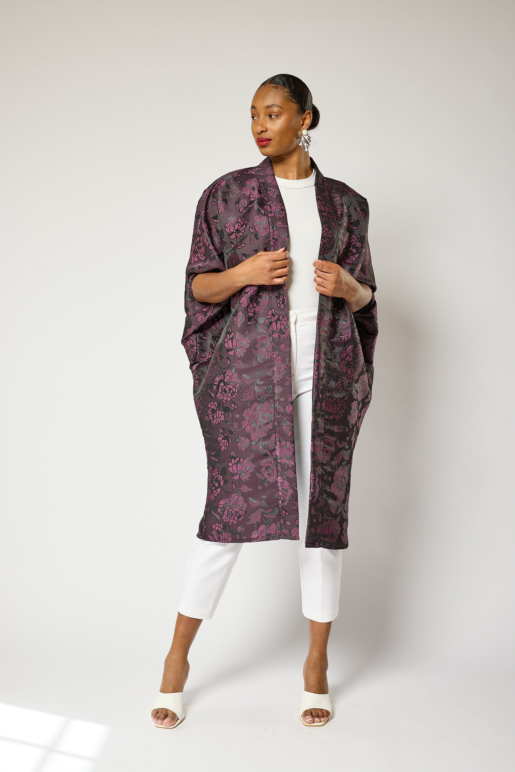 Lavender Bloom Kimono Jacket