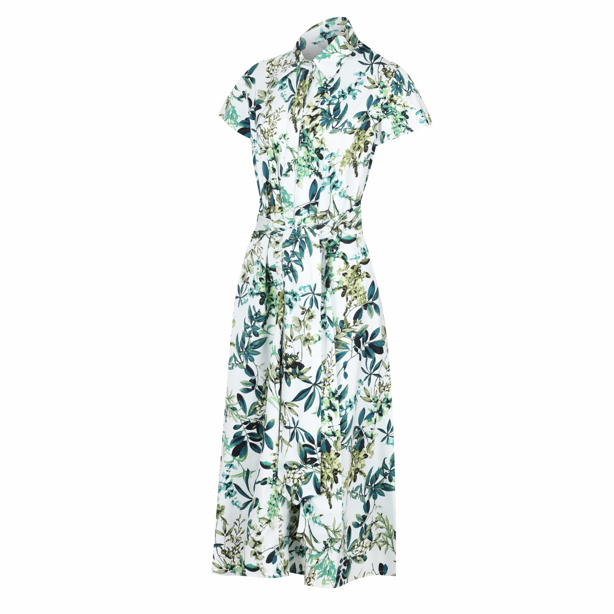 Flourish Green Flora Sleeved Dress