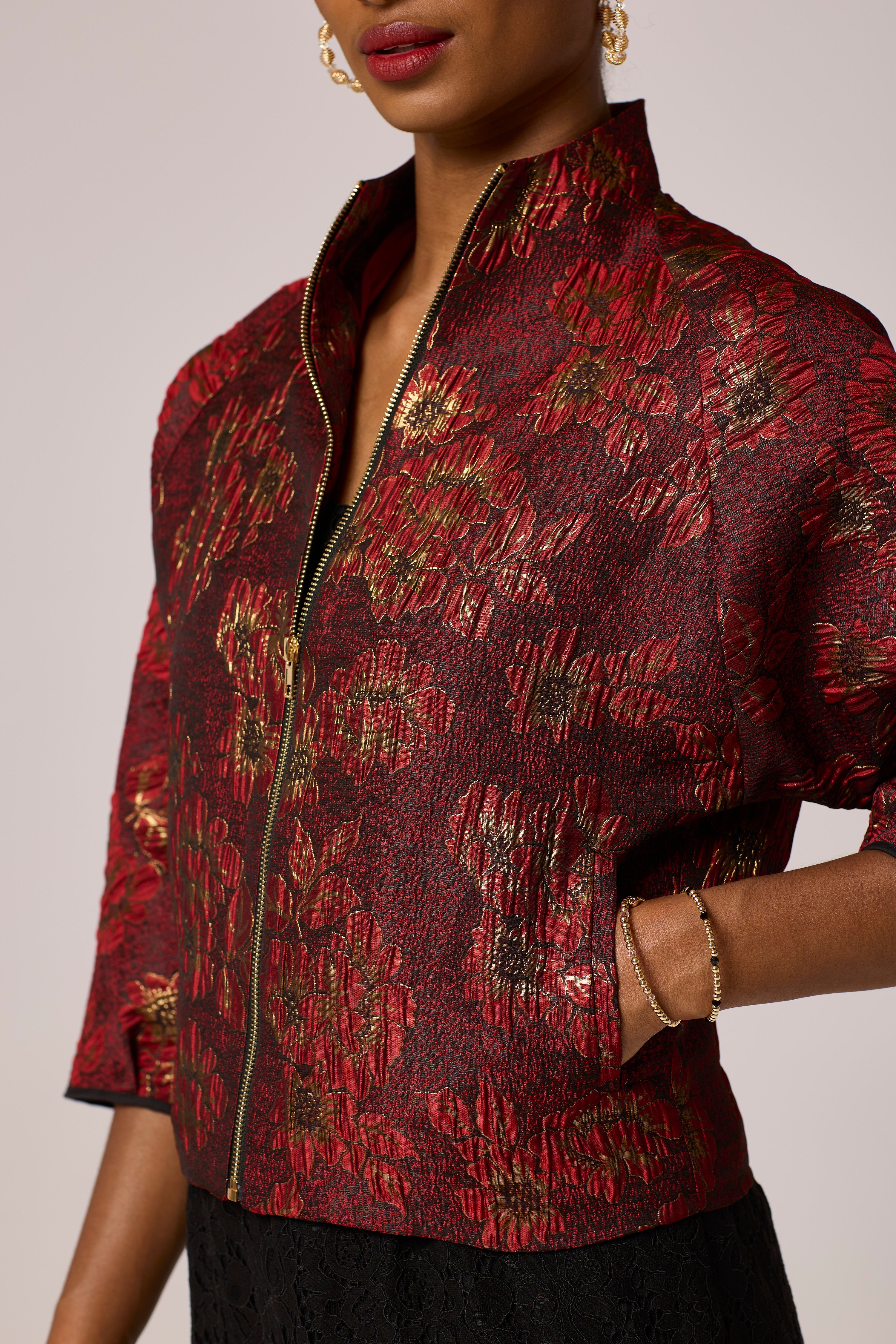 Red Blooming Jacket