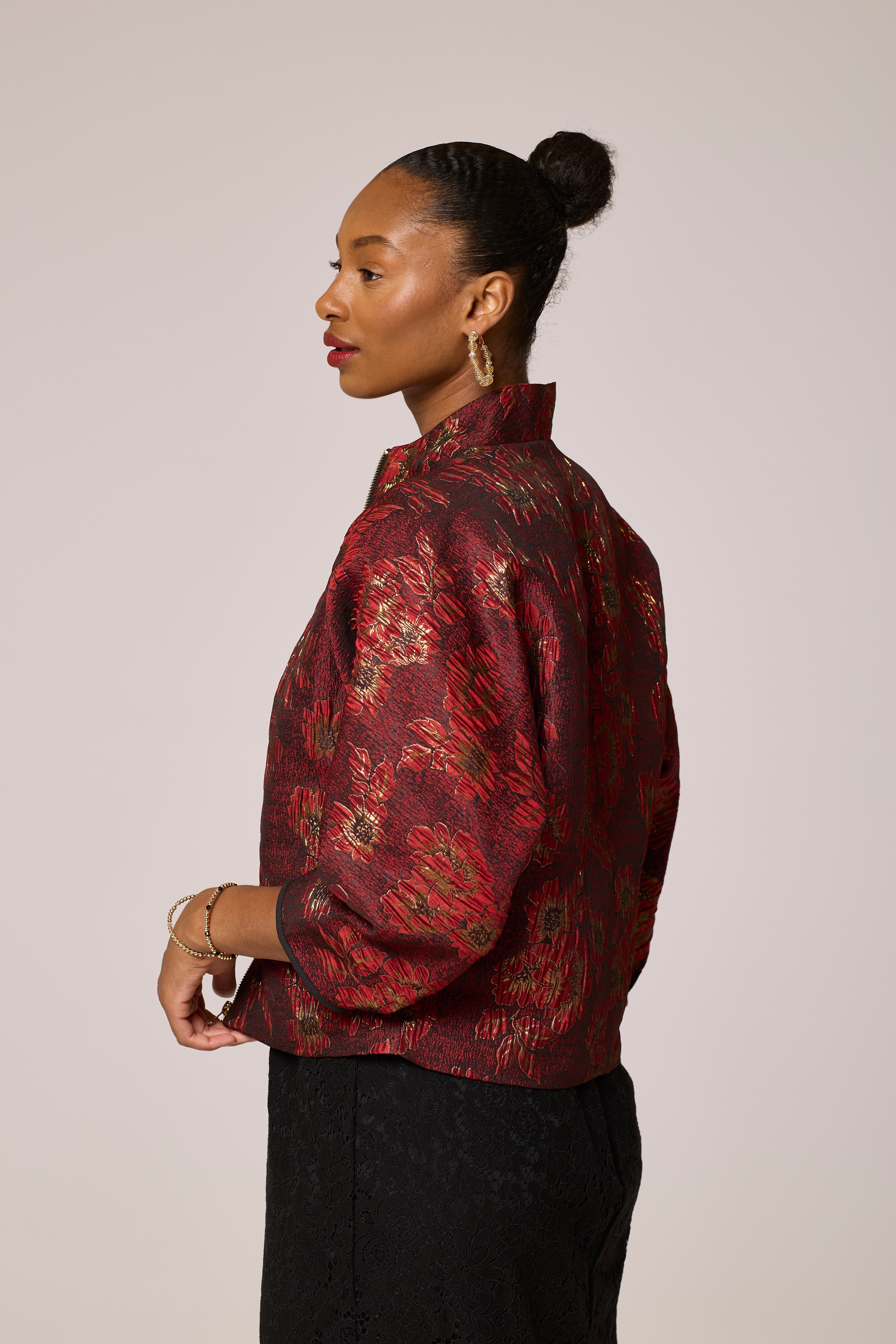 Red Blooming Jacket