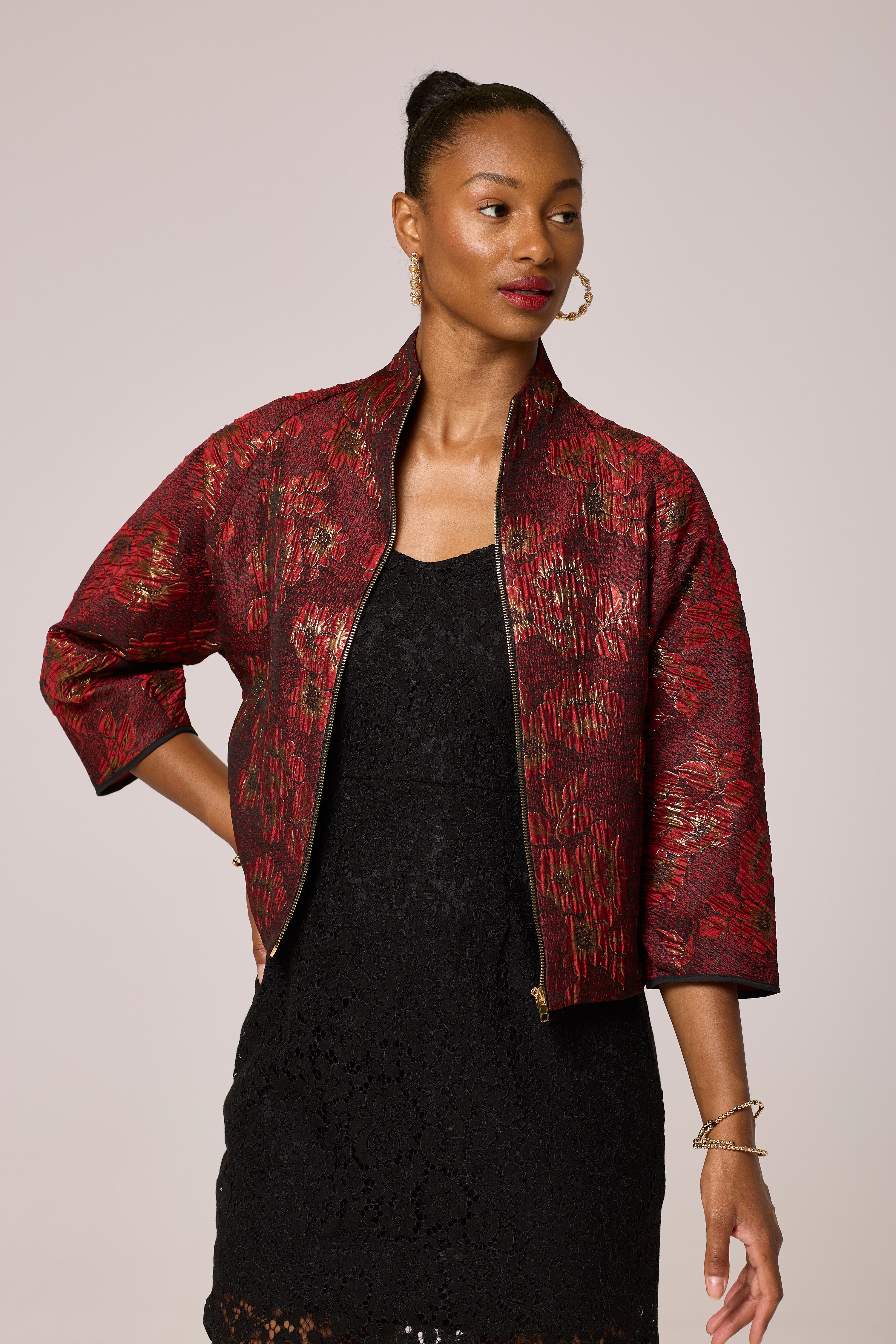 Red Blooming Jacket