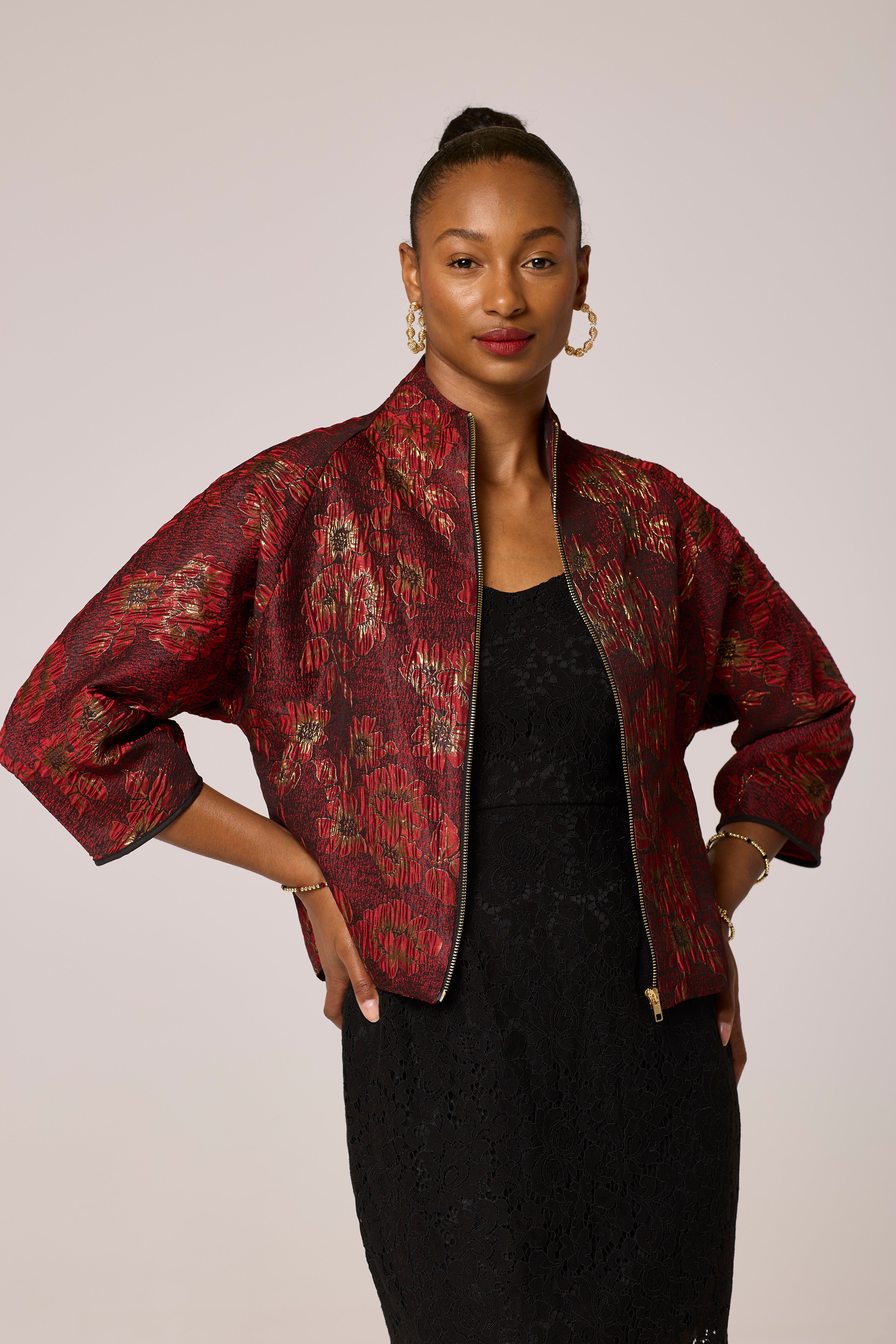 Red Blooming Jacket