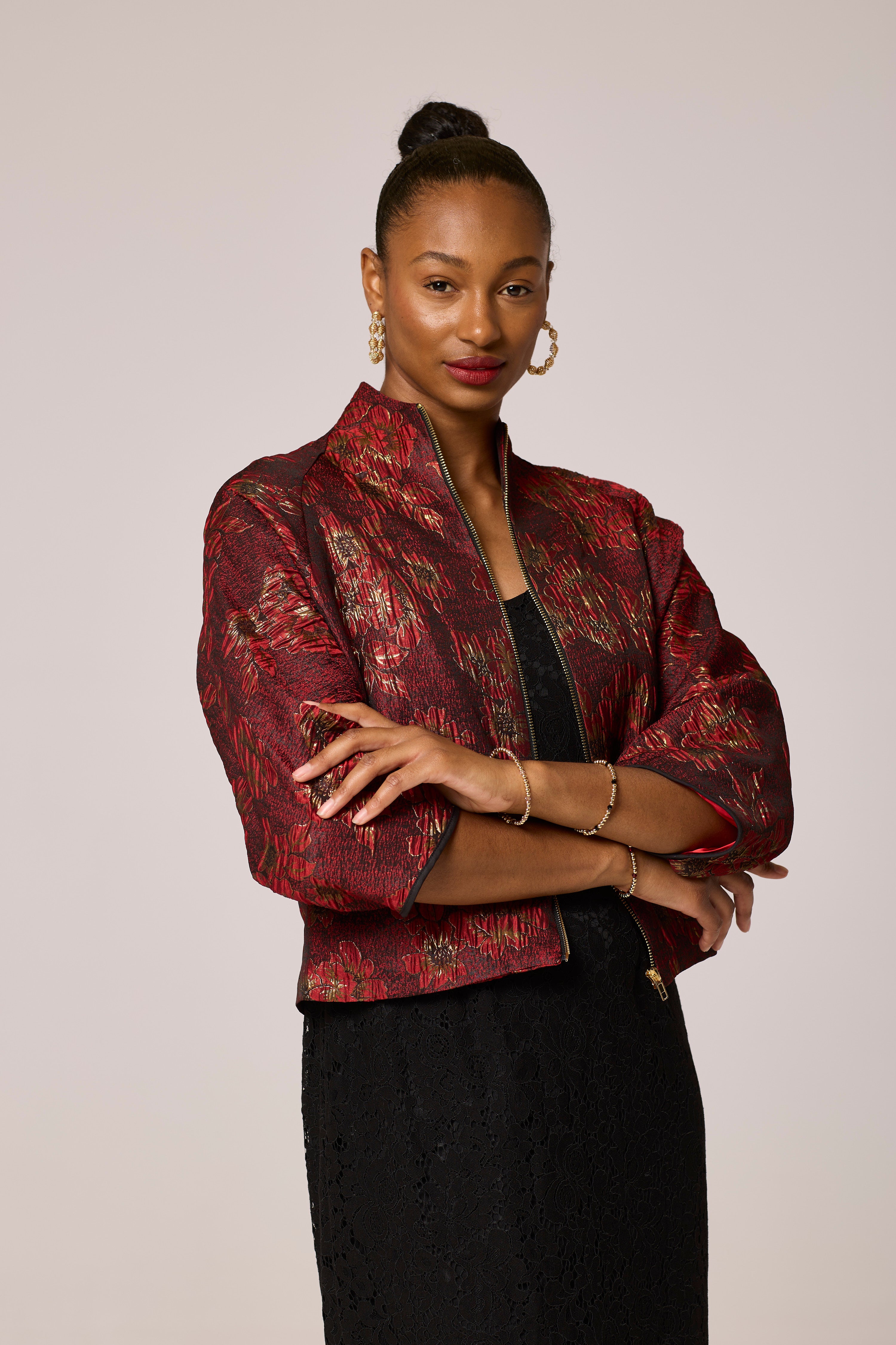 Red Blooming Jacket