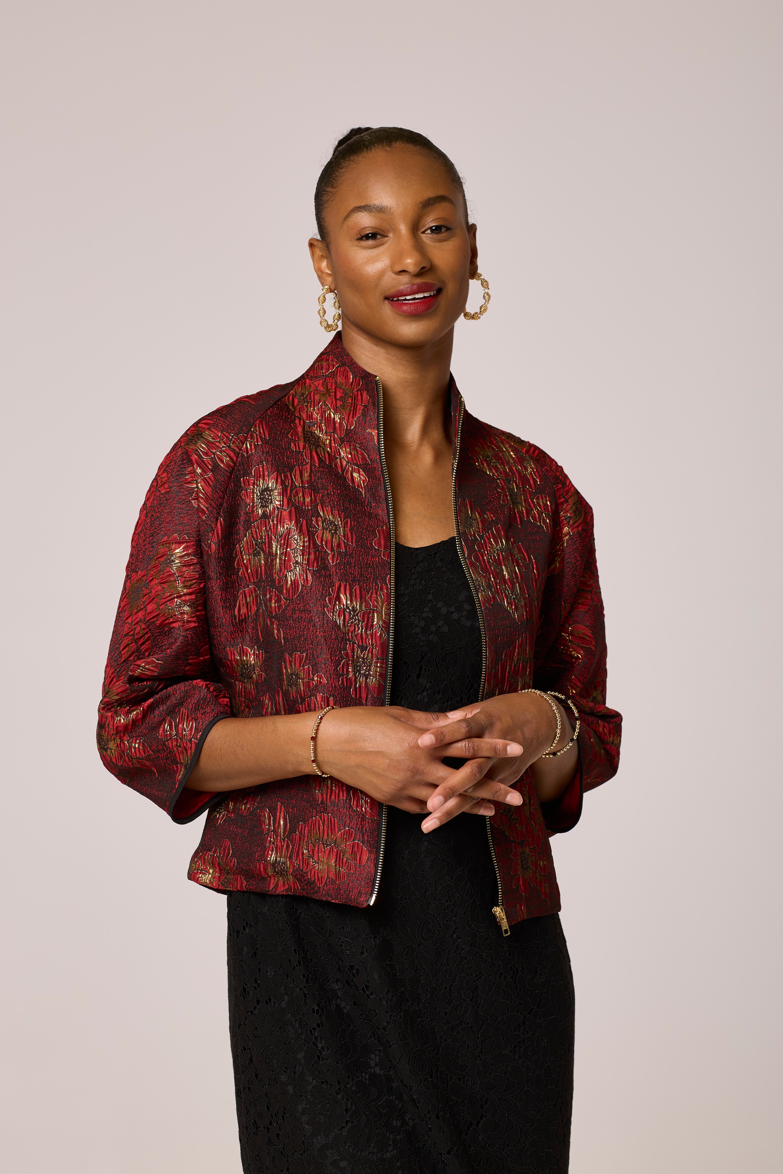 Red Blooming Jacket