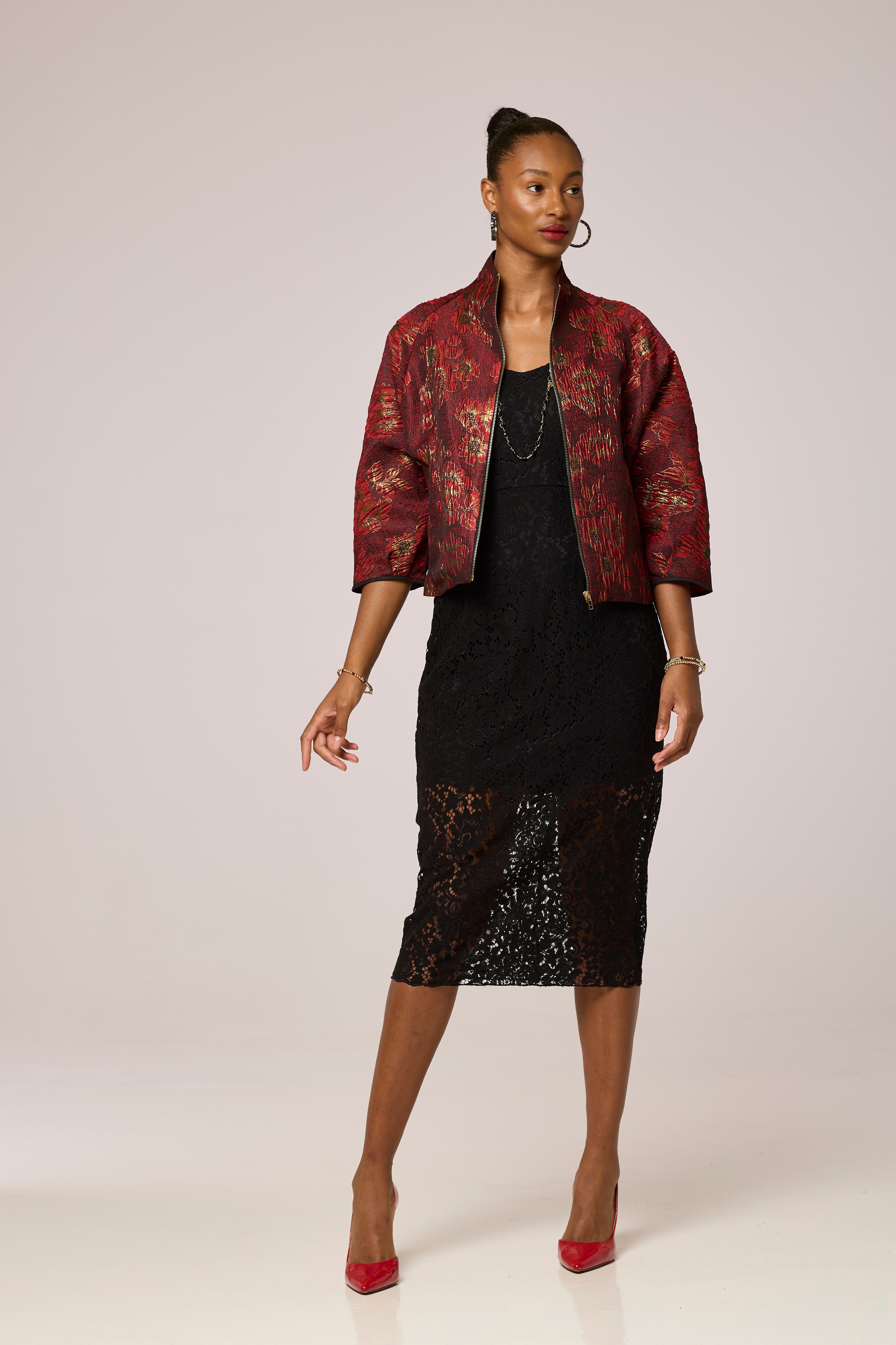 Red Blooming Jacket