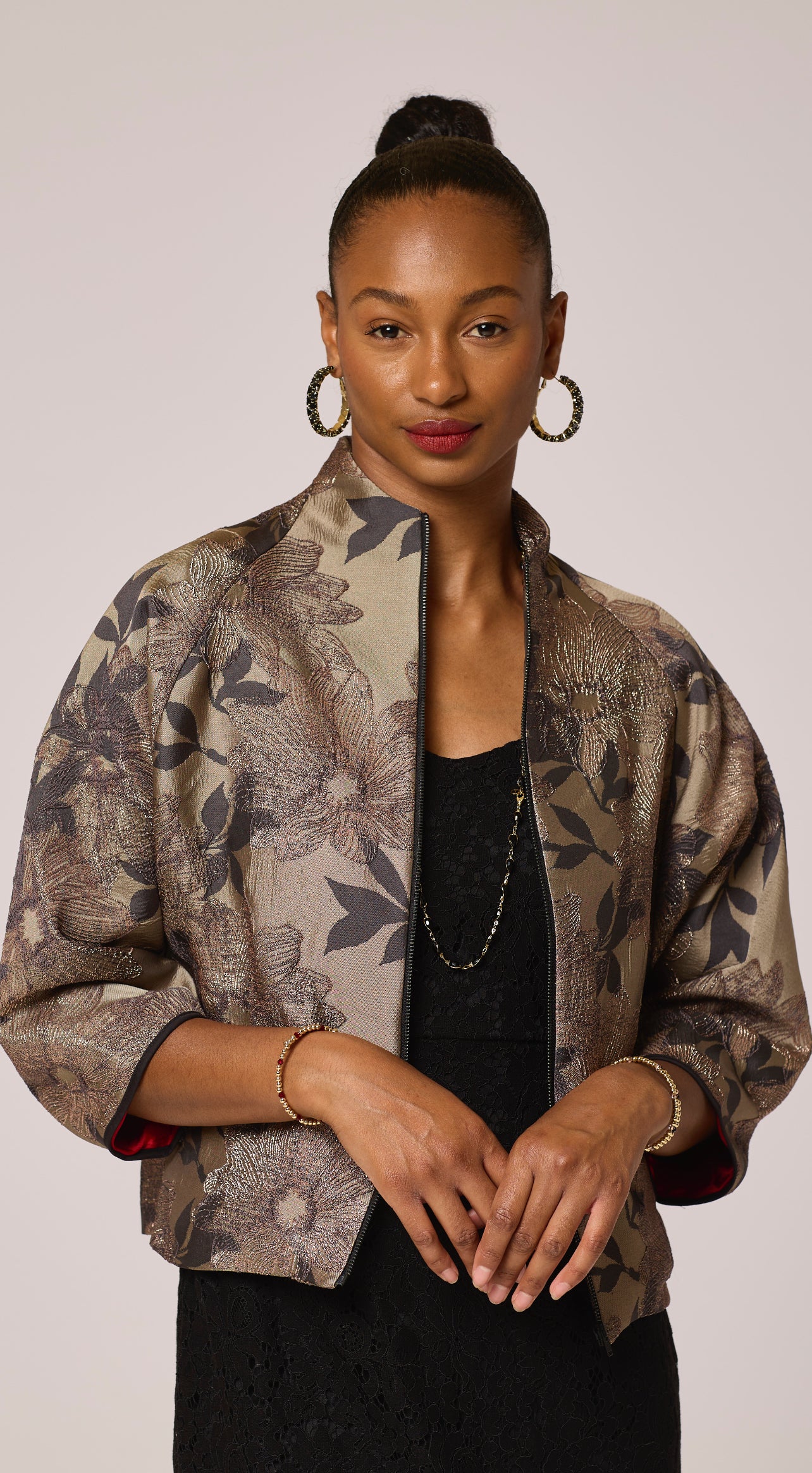 Luxe Ashy Petal Jacket