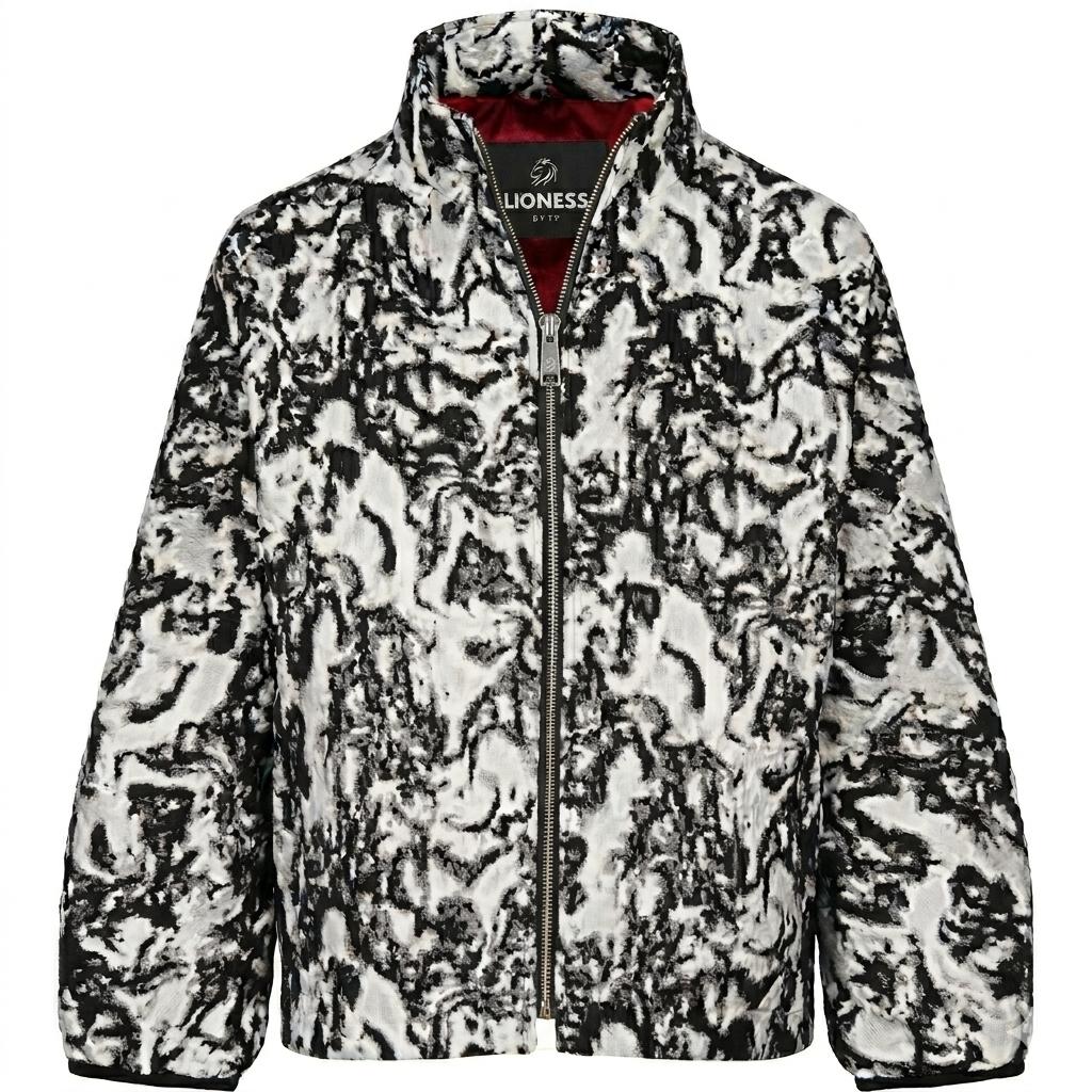 Monochrome Brocade Jacket