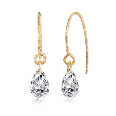 18 Carat Gold Vermeil Plated Solid 925 Sterling Silver - Moissanite Stone