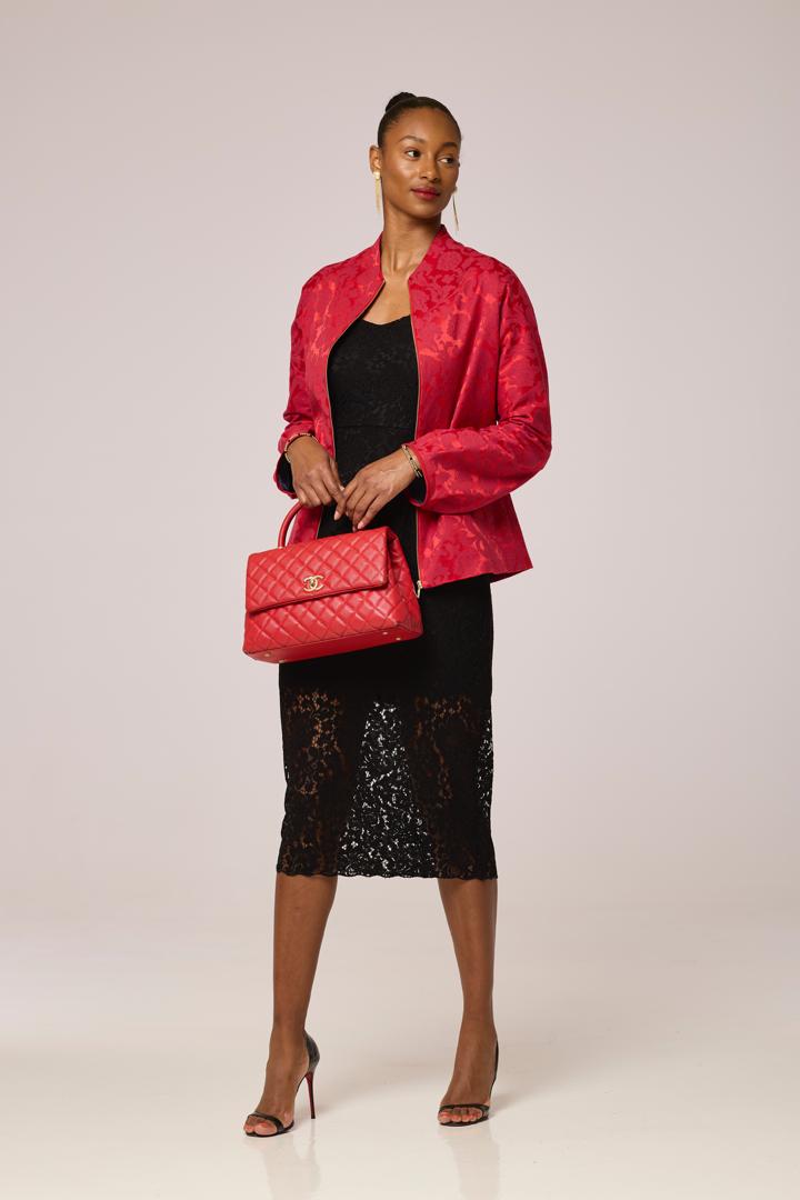 Ruby Luxe Jacquard Jacket