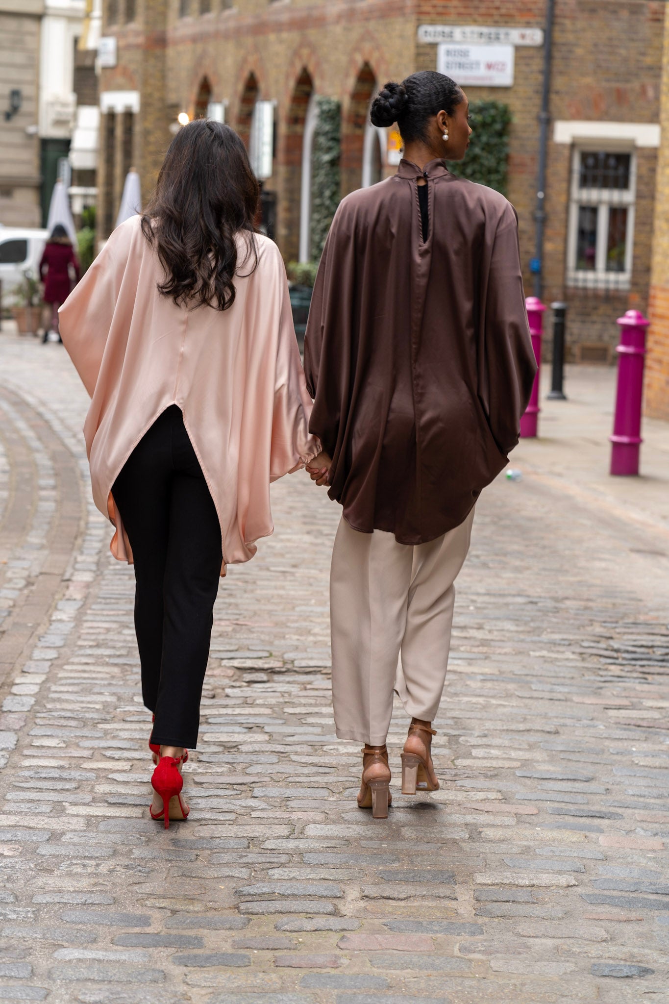 Brown Satin Tunic - Long