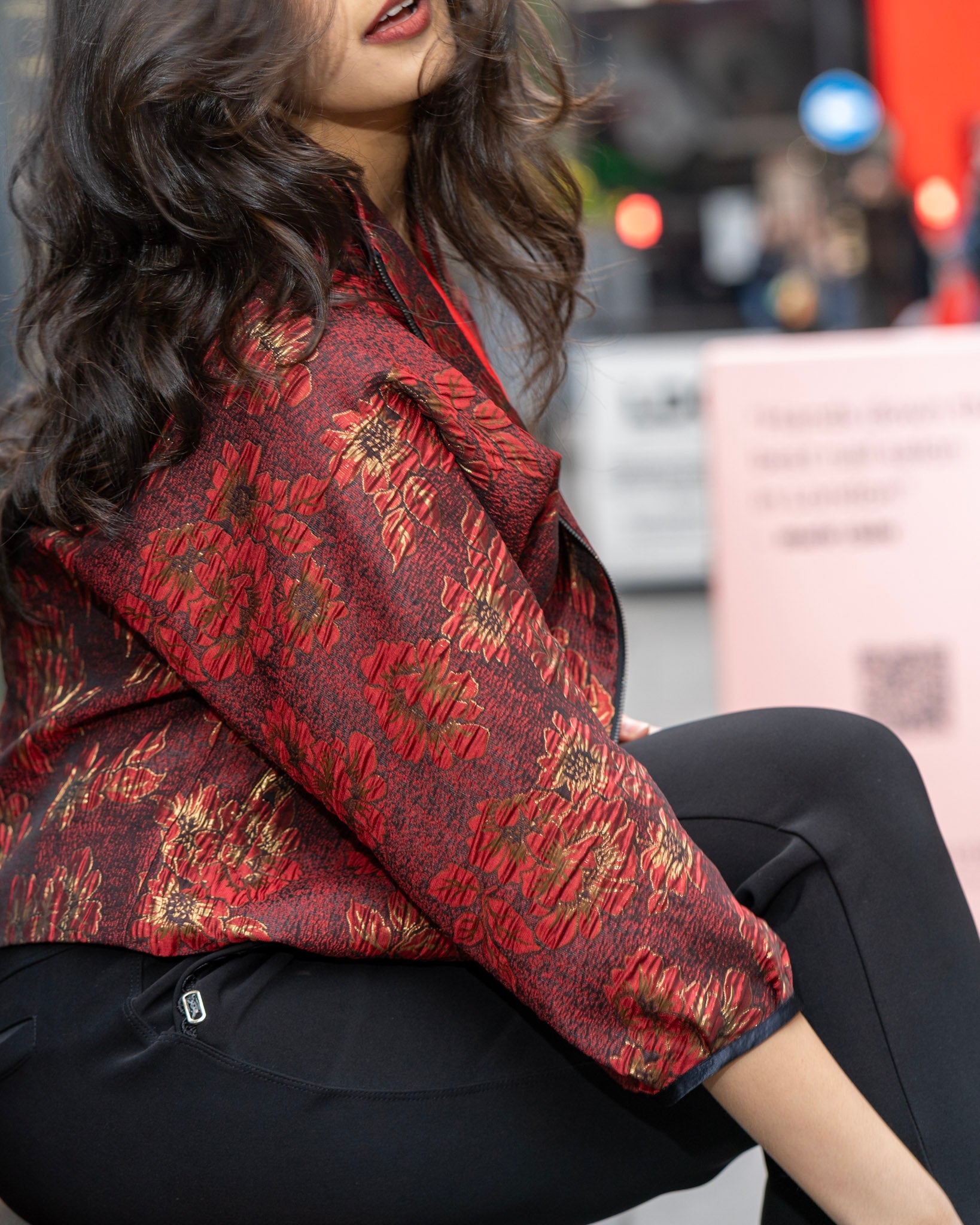 Red Blooming Jacket