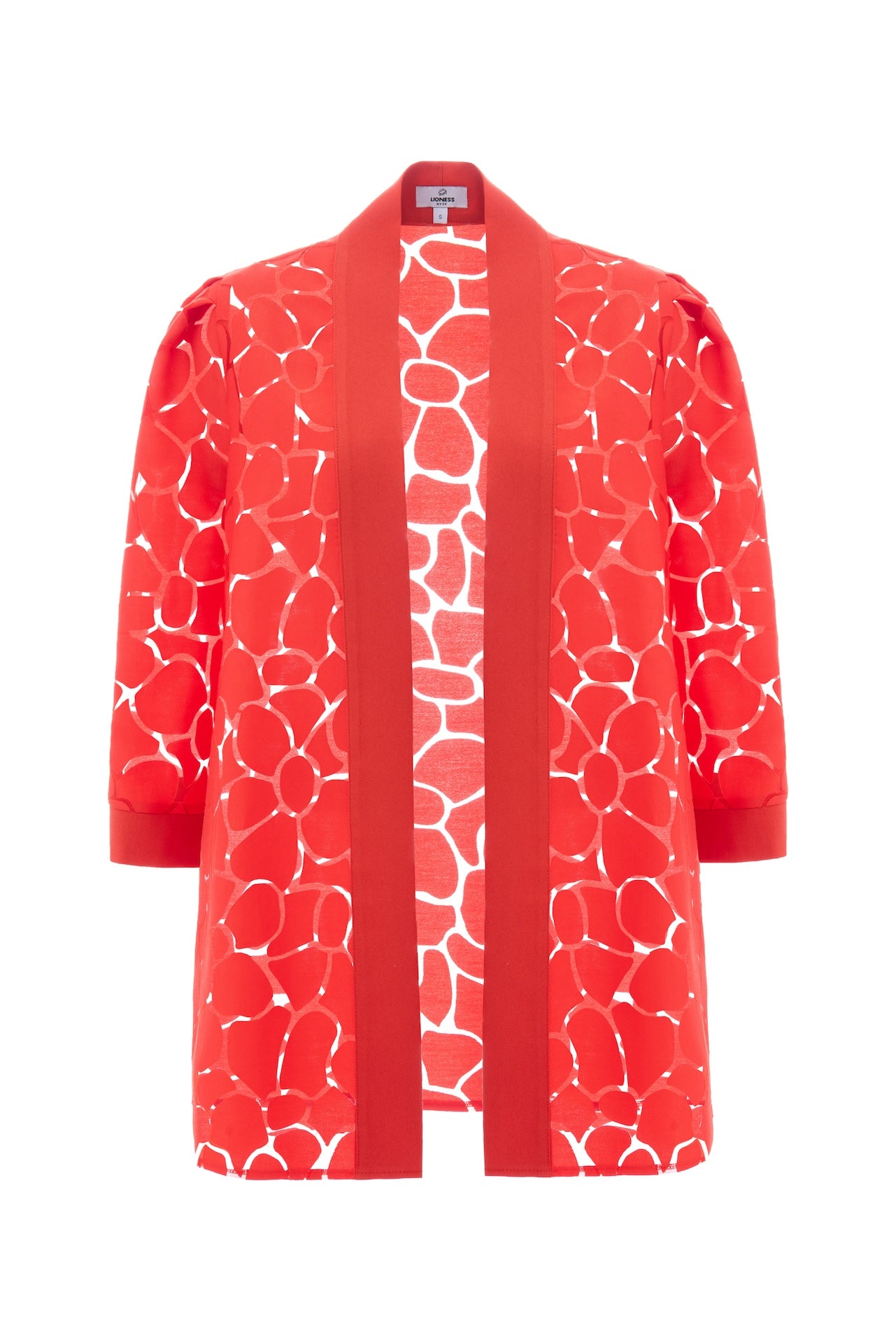 Doxa Red Two Piece Kimono Jacket and Trousers