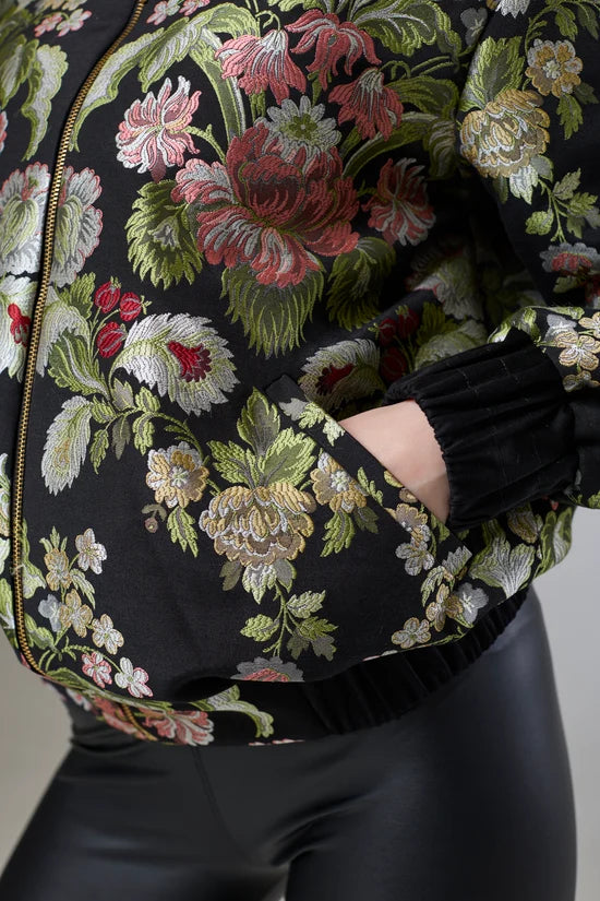 Floral Heaven  Bomber Jacket