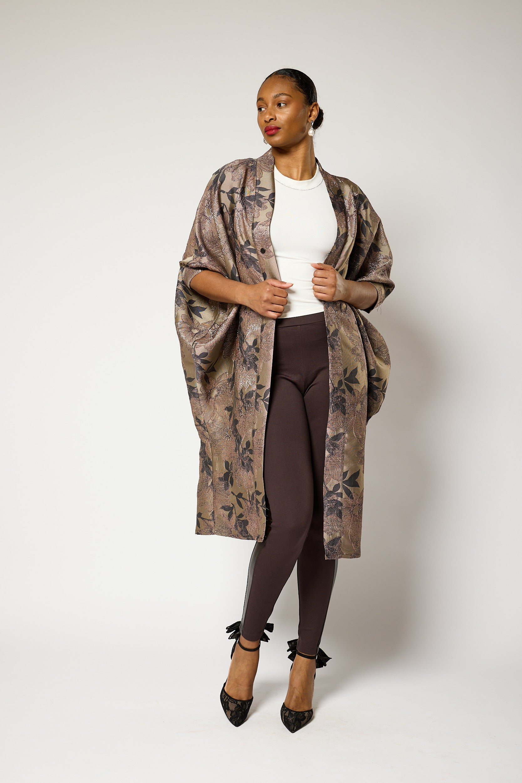 Ashy Petal Kimono Jacket
