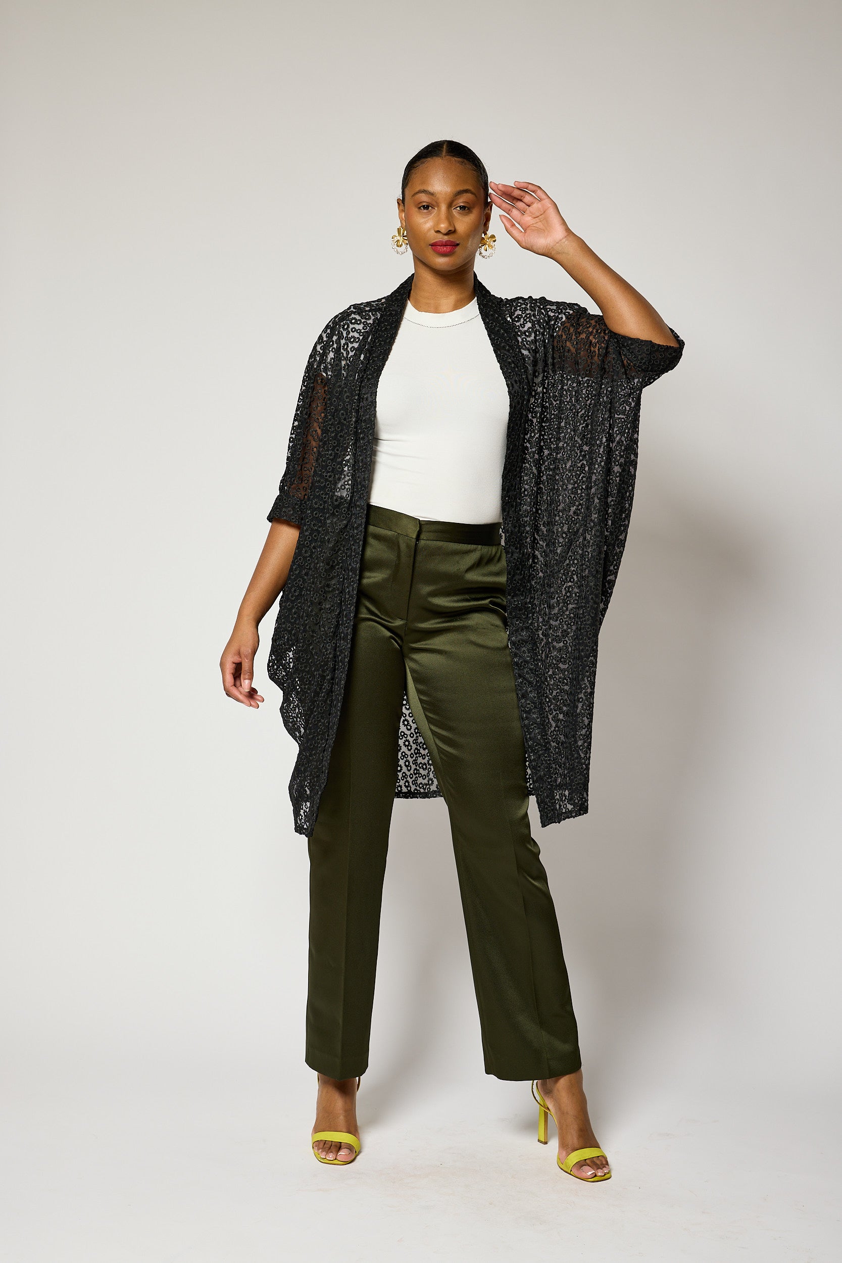 Lacy Luxe Kimono Jacket