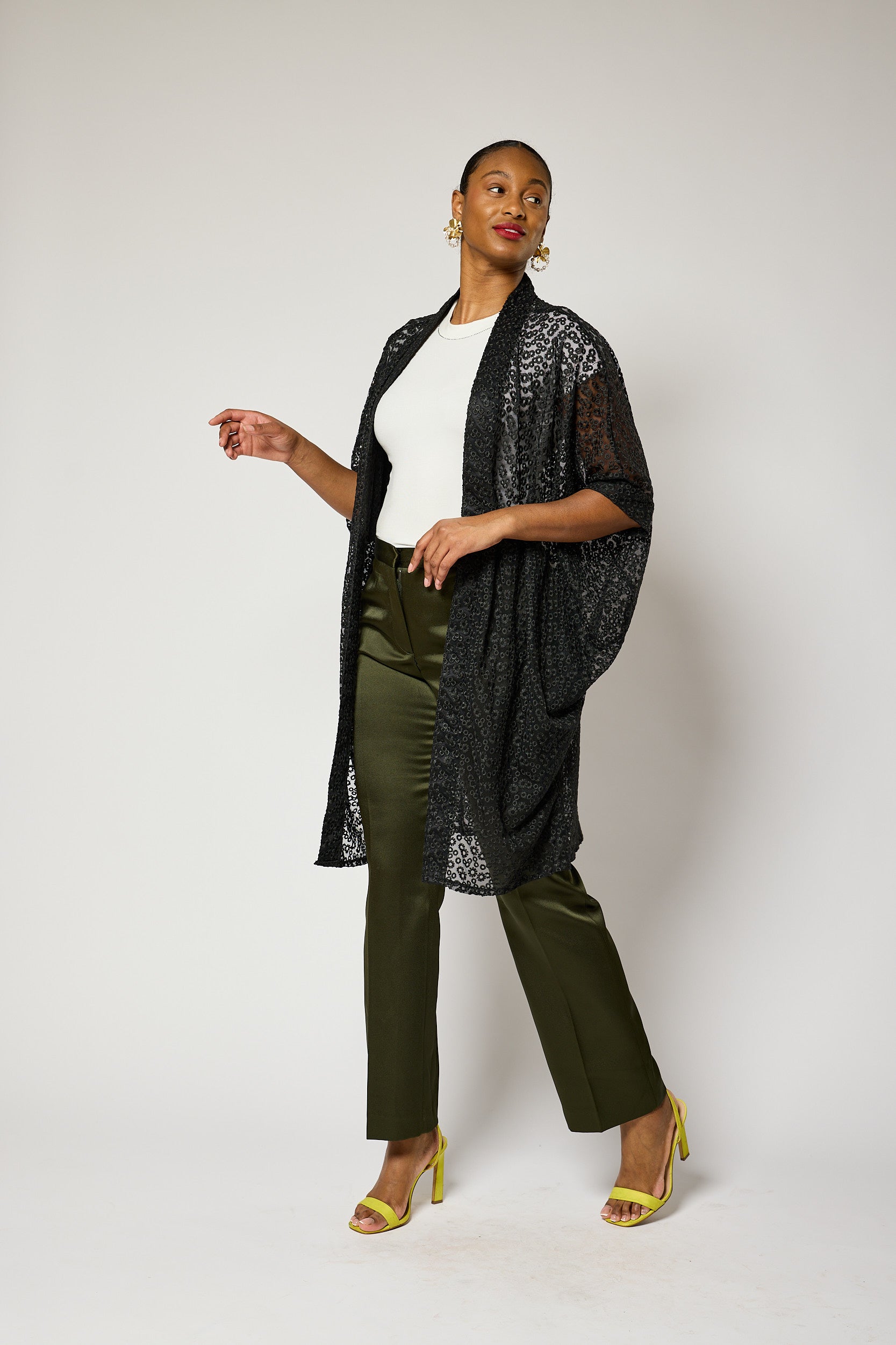 Lacy Luxe Kimono Jacket