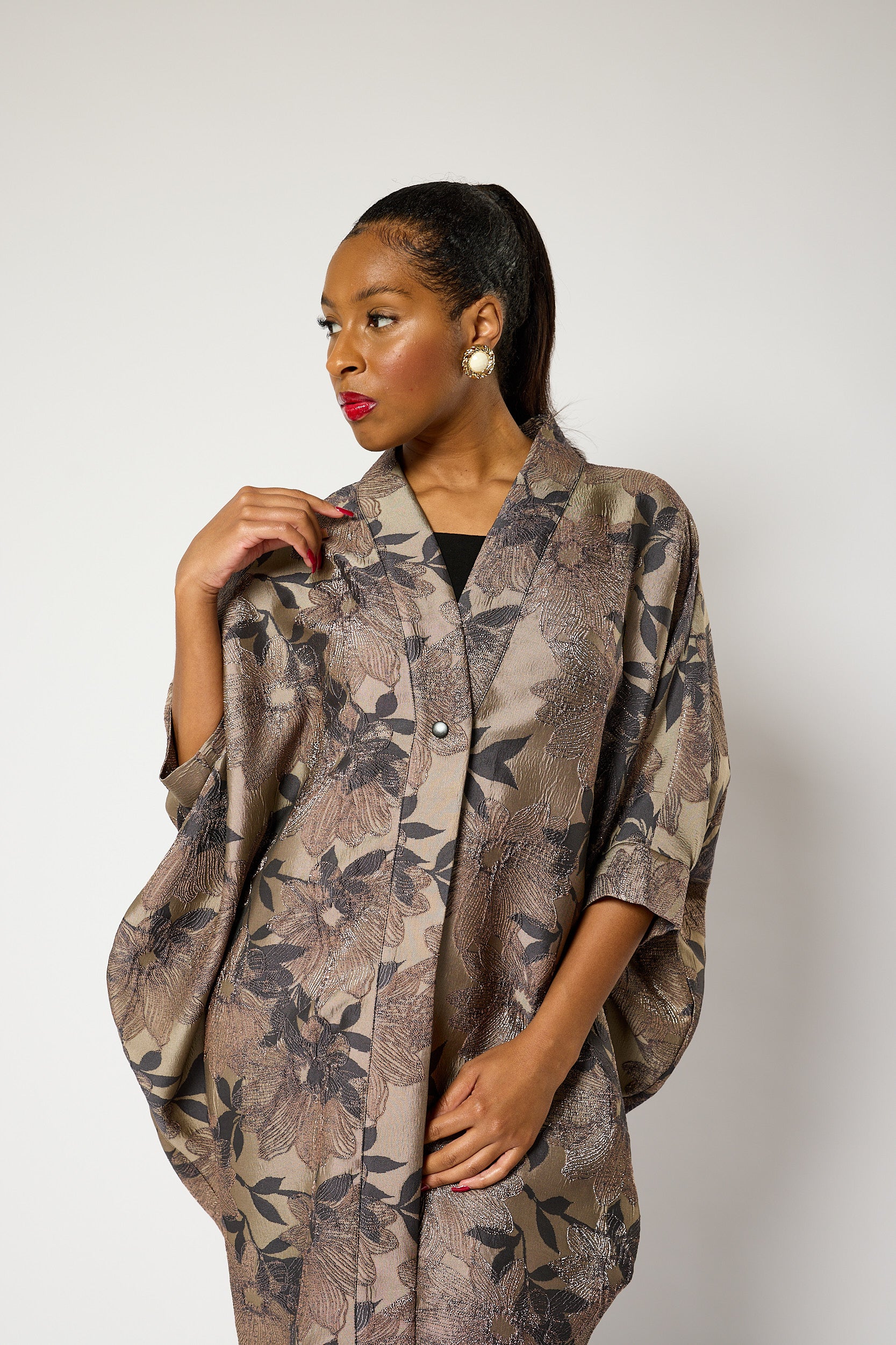 Ashy Petal Kimono Jacket