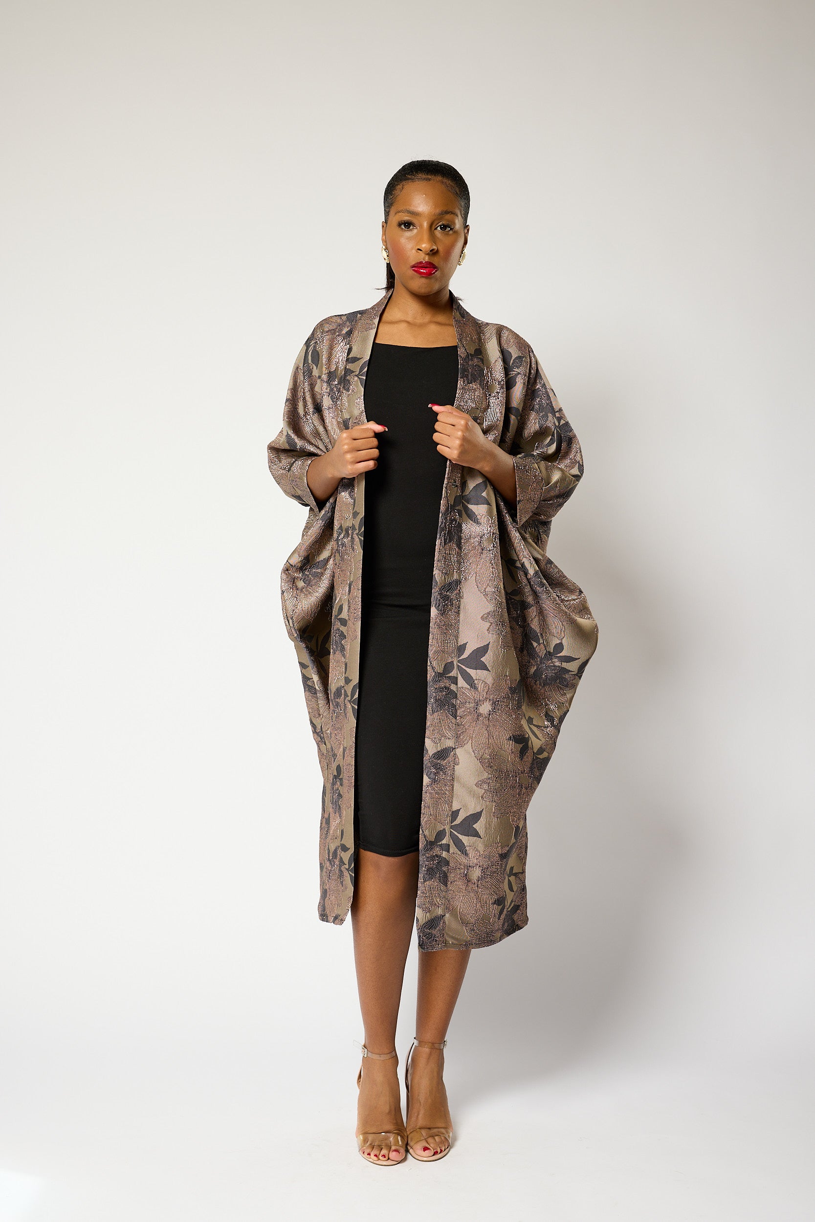 Ashy Petal Kimono Jacket